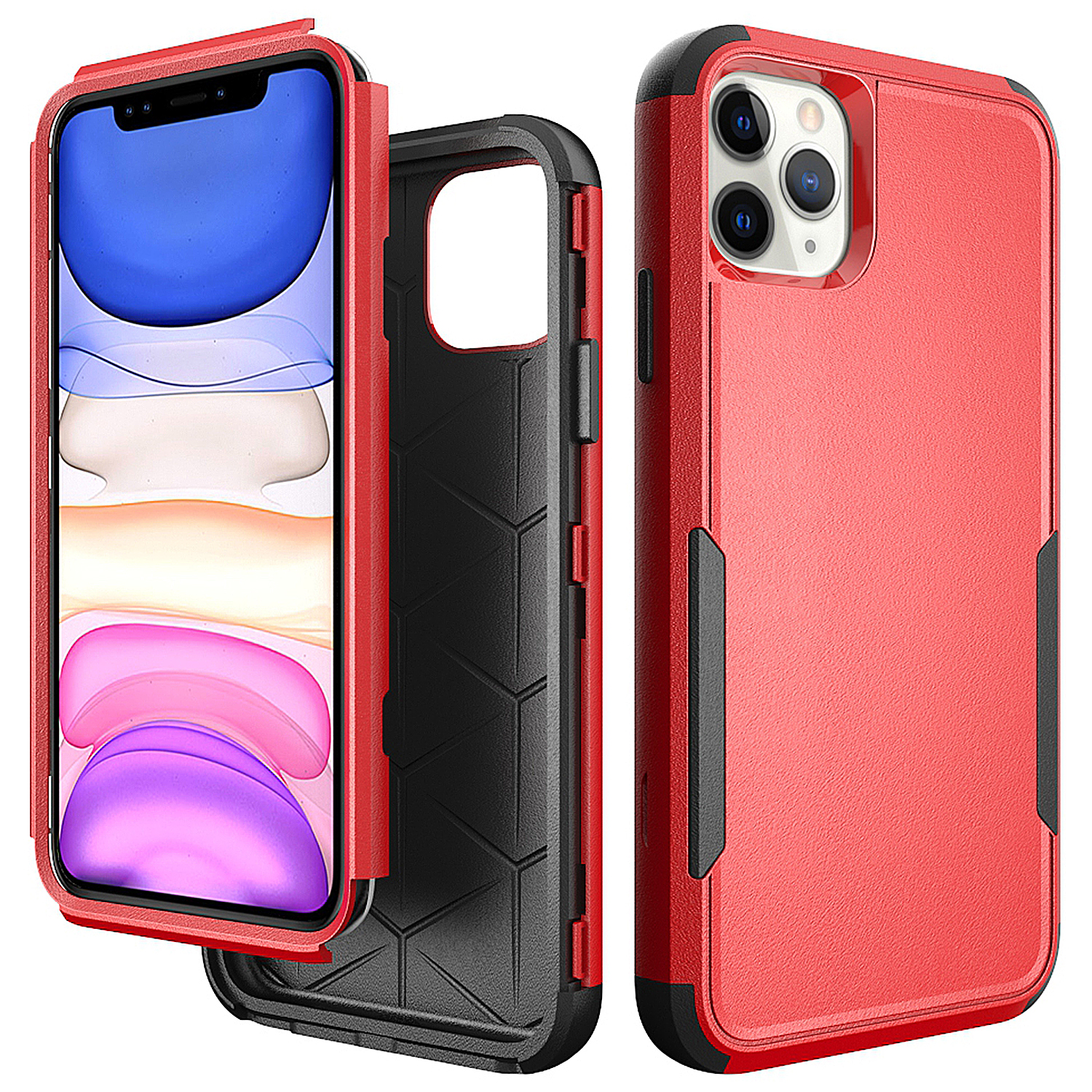 Полная Защита от Амортизатора TPU + PC Hybrid Phone Case Для Iphone 11 Pro 5,8 Дюйма - Красный/черный, iPhone 11 Pro 5.8 inch
Полная Защита от Амортизатора TPU + PC Hybrid Phone Case Для Iphone 11 Pro 5,8 Дюйма - Красный/черный, iPhone 11 Pro 5.8 inch
