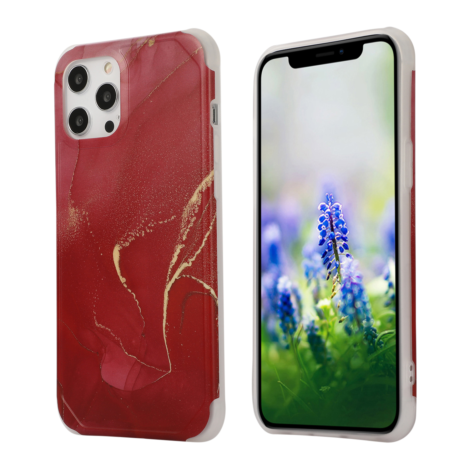 IMD Marble Pattern Four-corner Cushion TPU Cover for iPhone 12 Pro Max - Red, iPhone 12 Pro Max
IMD Marble Pattern Four-corner Cushion TPU Cover for iPhone 12 Pro Max - Red, iPhone 12 Pro Max
