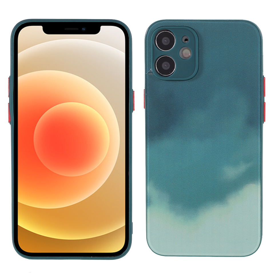 Tempered Glass Back Panel + TPU Edge Stylish Watercolor Pattern Design Case for iPhone 12 - Blackish Green, iPhone 12
Tempered Glass Back Panel + TPU Edge Stylish Watercolor Pattern Design Case for iPhone 12 - Blackish Green, iPhone 12