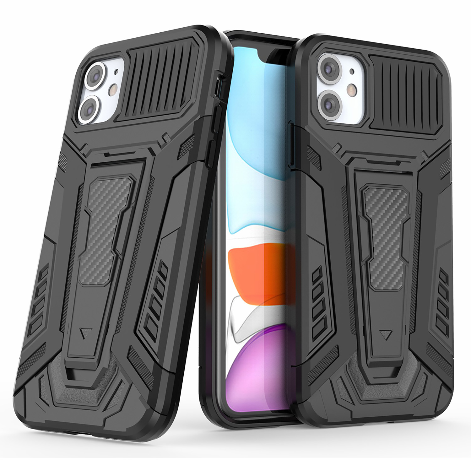 Well-Protected Kickstand Design PC + TPU Hybrid Cover Case for iPhone 11 6.1 inch - Black, iPhone 11 6.1 inch
Well-Protected Kickstand Design PC + TPU Hybrid Cover Case for iPhone 11 6.1 inch - Black, iPhone 11 6.1 inch