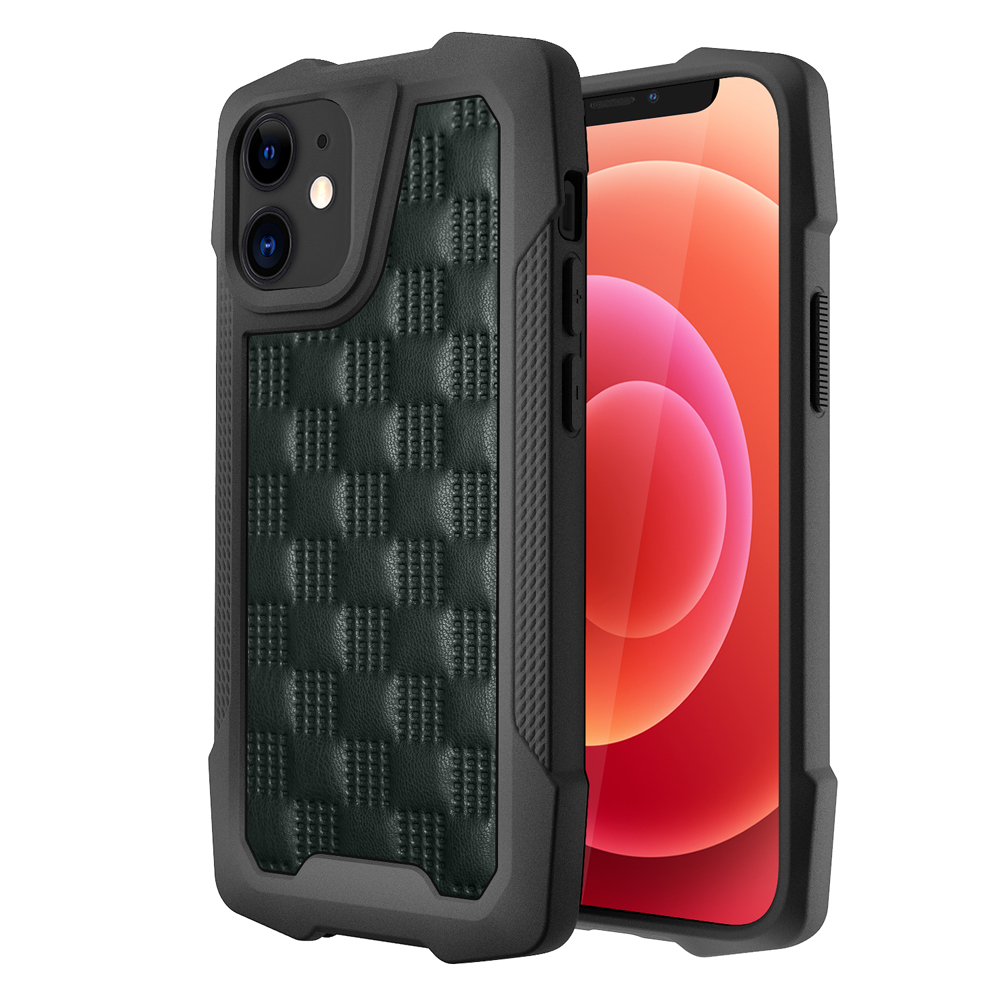 Shockproof PC+TPU Leather Coated Mobile Phone Protective Case Cover for iPhone 12 mini - Blackish Green, iPhone 12 mini
Shockproof PC+TPU Leather Coated Mobile Phone Protective Case Cover for iPhone 12 mini - Blackish Green, iPhone 12 mini
