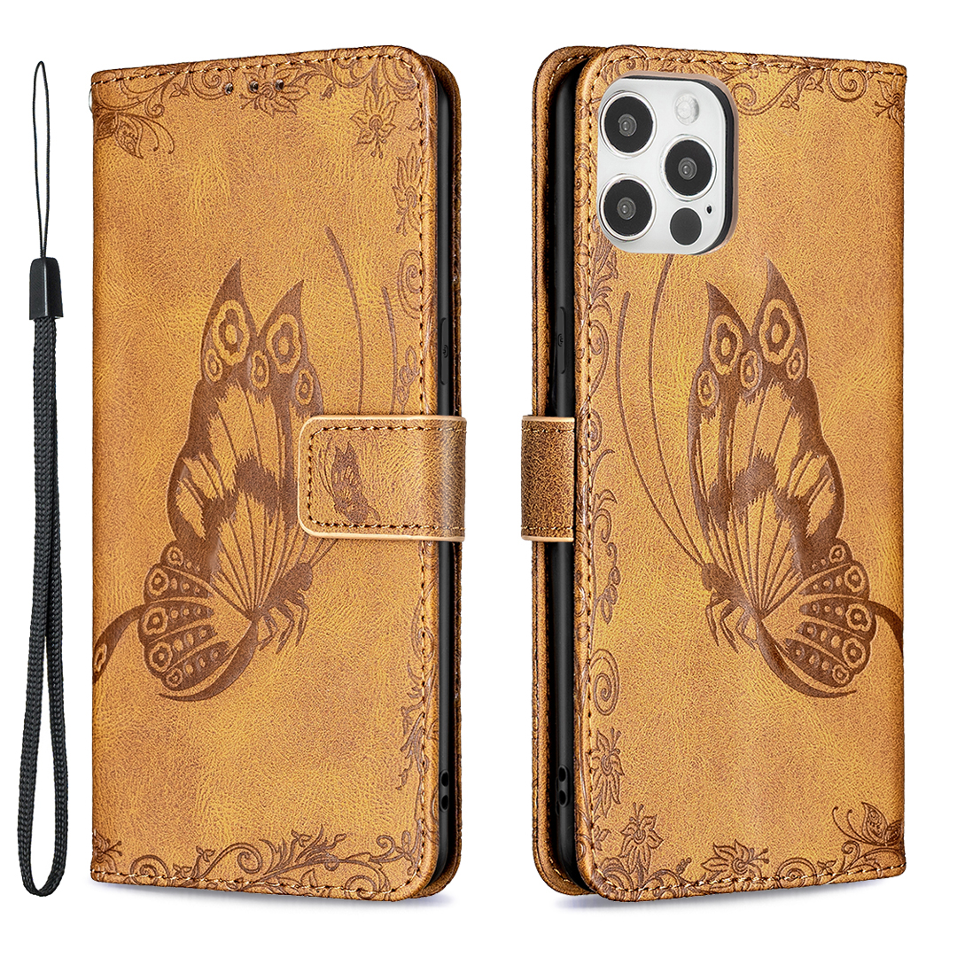 Imprint Butterfly Flower Wallet Leather Stand Case for iPhone 12 Pro - Brown, iPhone 12 Pro
Imprint Butterfly Flower Wallet Leather Stand Case for iPhone 12 Pro - Brown, iPhone 12 Pro