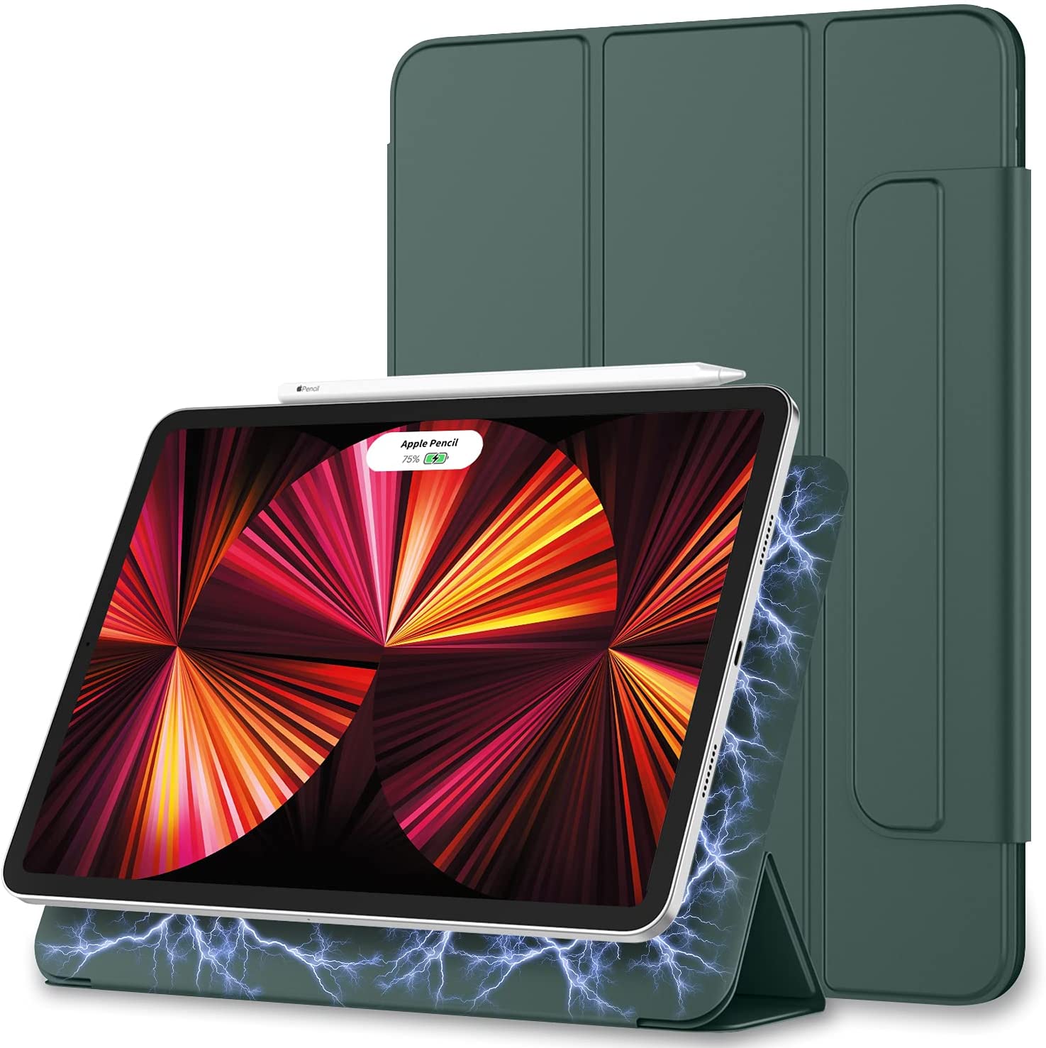 Магнитный Автозабуд & Sleep PU Кожаная Трехкратная Стойка Для Ipad Pro 11-дюймовый (2021) - Темно-зеленый, iPad Pro 11 (2021)
Магнитный Автозабуд & Sleep PU Кожаная Трехкратная Стойка Для Ipad Pro 11-дюймовый (2021) - Темно-зеленый, iPad Pro 11 (2021)