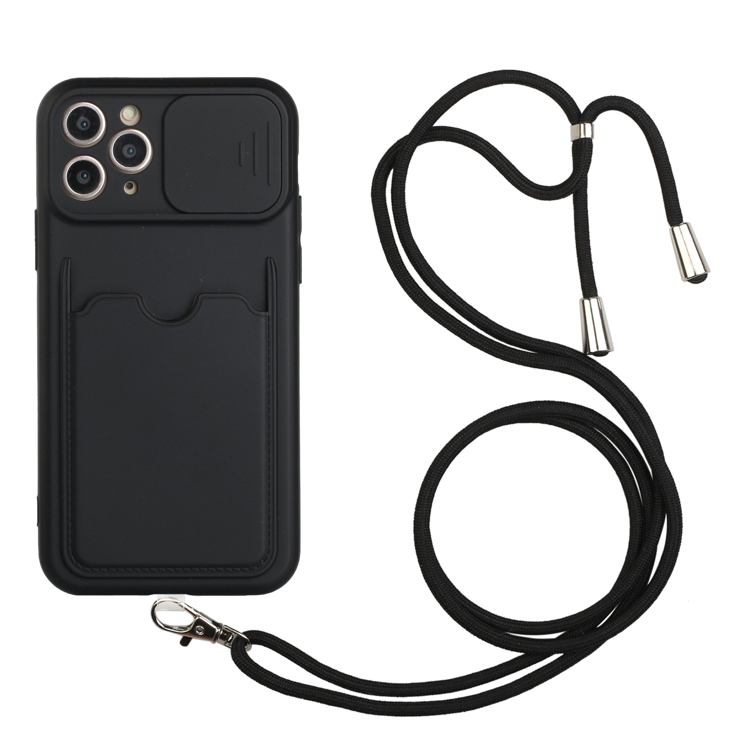 Anti-Scratch Shockproof Soft TPU Bumper Protective Case with Slide Camera Lens Cover and Lanyard for iPhone 11 Pro Max 6.5 inch - Black, iPhone 11 Pro Max 6.5 inch
Anti-Scratch Shockproof Soft TPU Bumper Protective Case with Slide Camera Lens Cover and Lanyard for iPhone 11 Pro Max 6.5 inch - Black, iPhone 11 Pro Max 6.5 inch