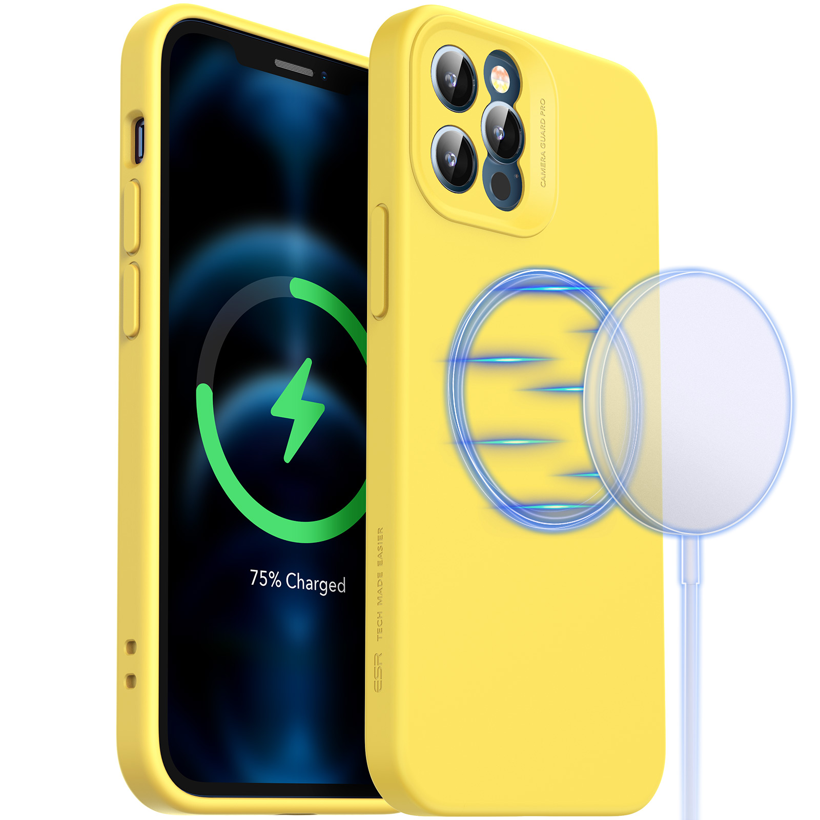 ESR Облачный Мягкий Чехол, Совместимый С IPhone 12 Pro 6,1 Дюйма Против Царапинок Для Magsafe Зарядное Устройство - Ярко-желтый, iPhone 12 Pro
ESR Облачный Мягкий Чехол, Совместимый С IPhone 12 Pro 6,1 Дюйма Против Царапинок Для Magsafe Зарядное Устройство - Ярко-желтый, iPhone 12 Pro