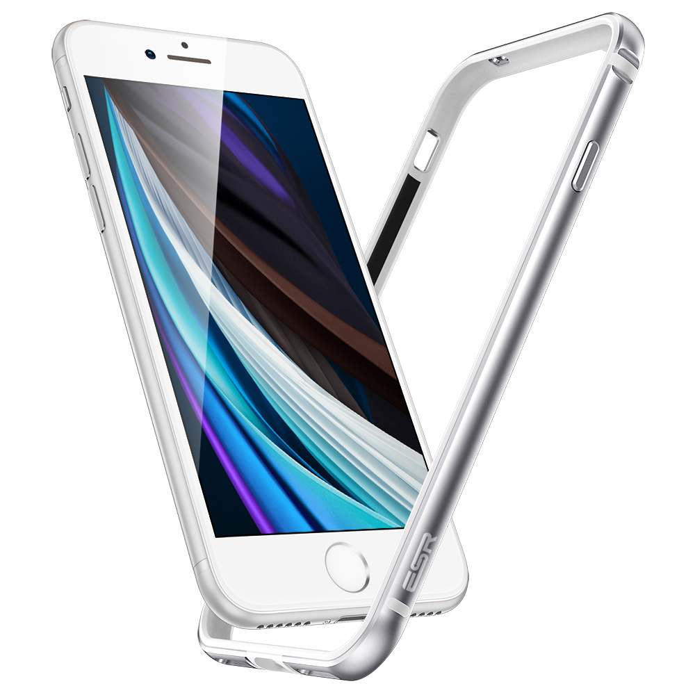 ESR Aluminum Alloy + TPU Phone Frame Bumper Protector Edge Guard for iPhone 7/8/SE (2nd Generation) - Silver, iPhone 7 4.7 inch
ESR Aluminum Alloy + TPU Phone Frame Bumper Protector Edge Guard for iPhone 7/8/SE (2nd Generation) - Silver, iPhone 7 4.7 inch