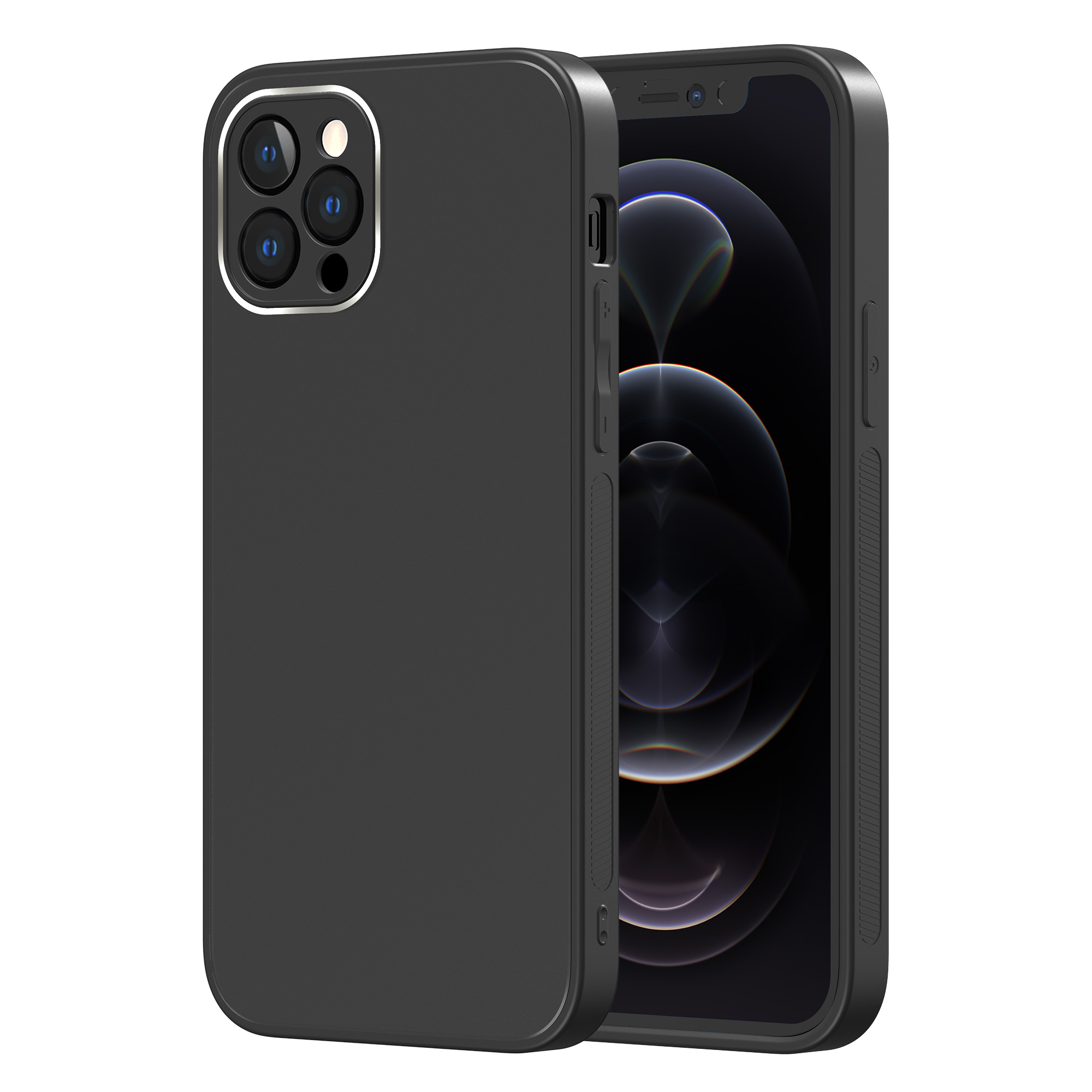 Matte Glass Precise Hole-Opening Phone Case for iPhone 12 Pro Max 6.7 inch - Black, iPhone 12 Pro Max
Matte Glass Precise Hole-Opening Phone Case for iPhone 12 Pro Max 6.7 inch - Black, iPhone 12 Pro Max
