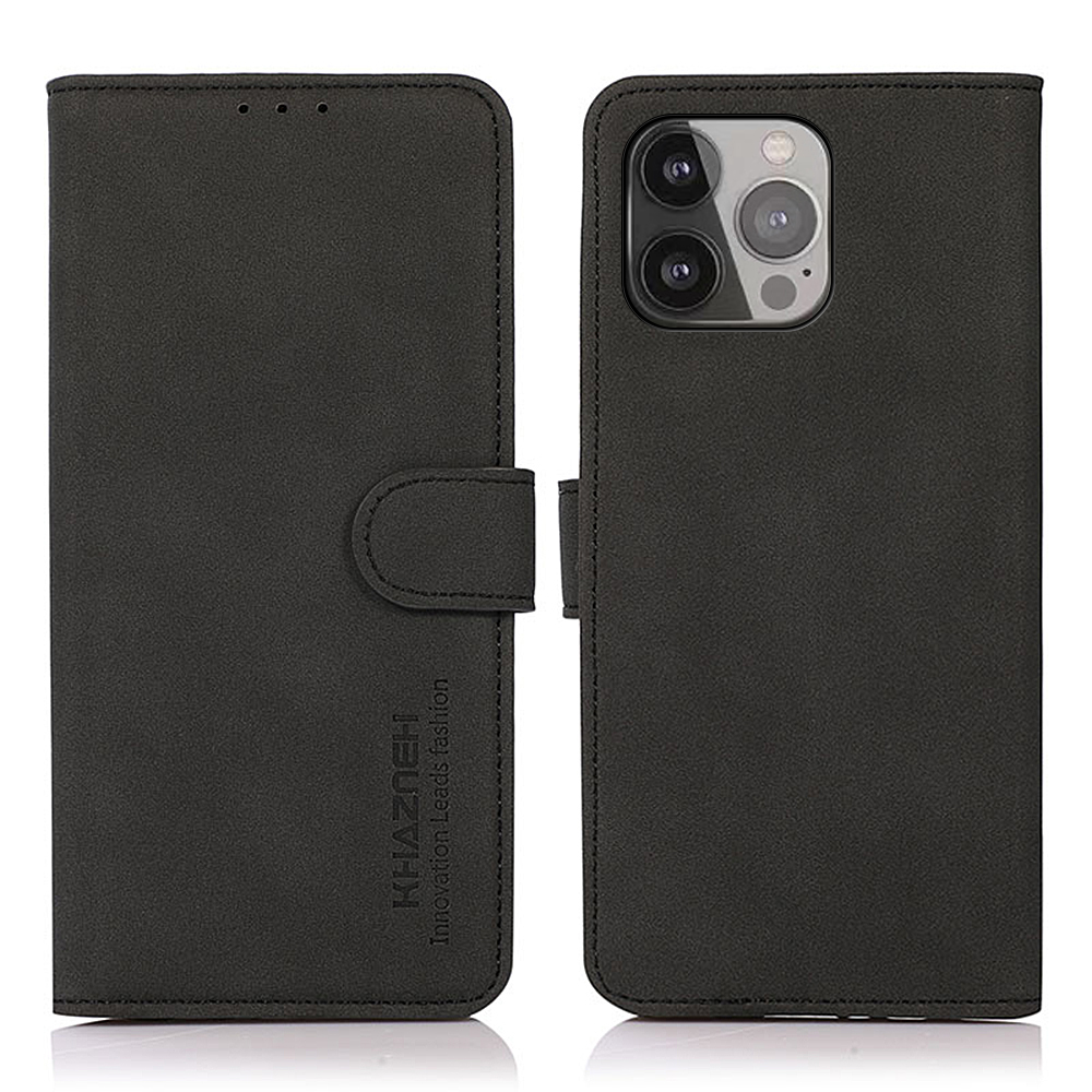 KHAZNEH Lint Texture PU Leather Wallet Case Flip Stand Magnetic Protective Cover for iPhone 13 Pro Max 6.7 inch - Black, iPhone 13 Pro Max
KHAZNEH Lint Texture PU Leather Wallet Case Flip Stand Magnetic Protective Cover for iPhone 13 Pro Max 6.7 inch - Black, iPhone 13 Pro Max