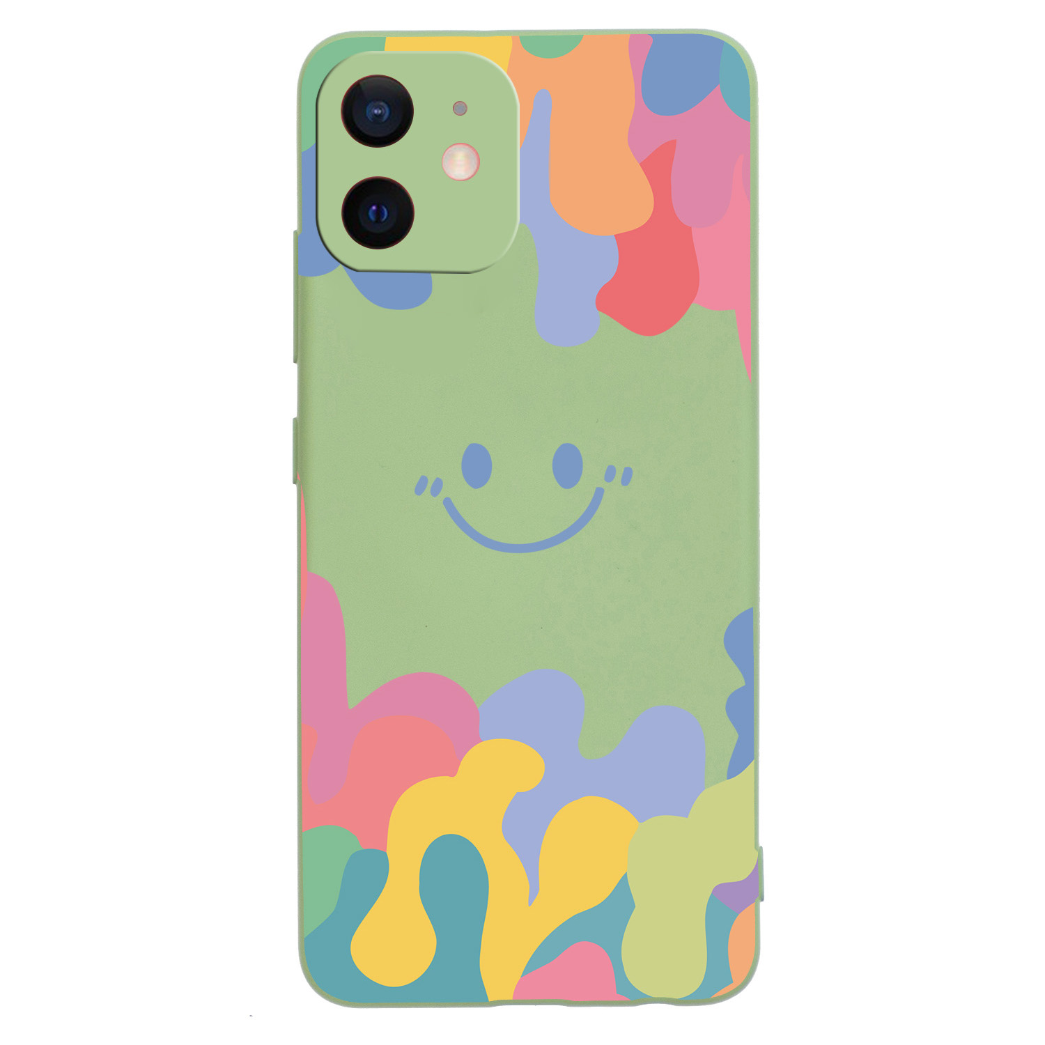 Liquid Silicone Smiling Face Pattern Printing Phone Cover Shell for iPhone 12 mini 5.4 inch - Green, iPhone 12 mini
Liquid Silicone Smiling Face Pattern Printing Phone Cover Shell for iPhone 12 mini 5.4 inch - Green, iPhone 12 mini