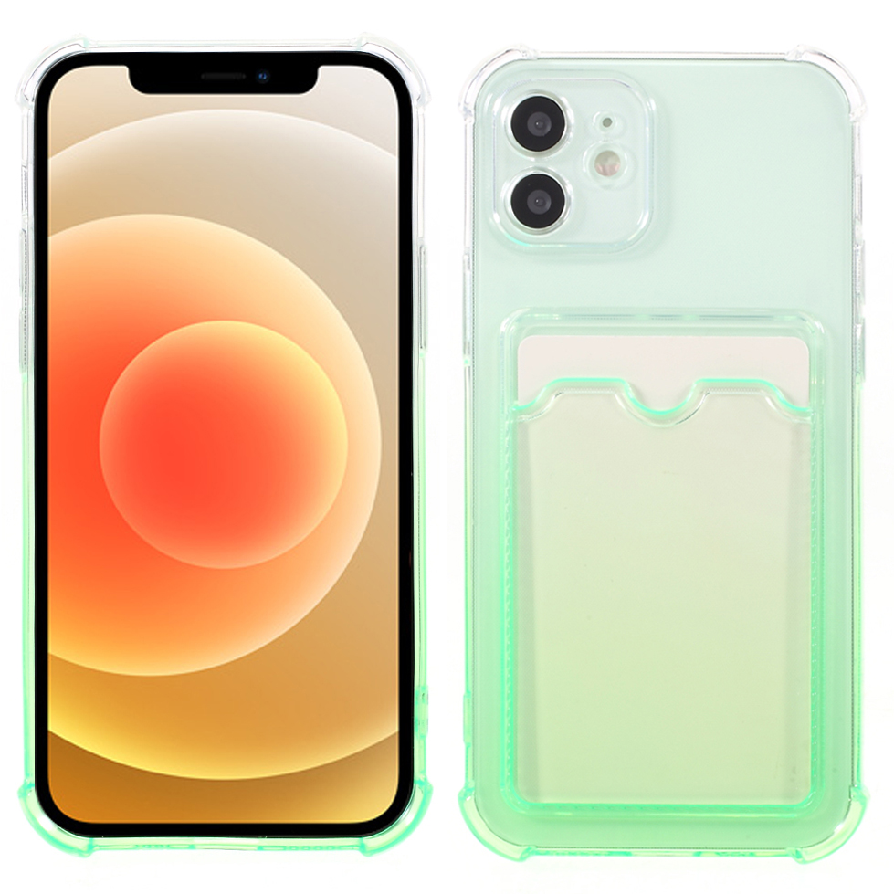 Gradient Color Design Гибкий TPU Телефон Case Shell С Держателем Карты Для IPhone 12 6.1 Дюйма - Зеленый, iPhone 12
Gradient Color Design Гибкий TPU Телефон Case Shell С Держателем Карты Для IPhone 12 6.1 Дюйма - Зеленый, iPhone 12