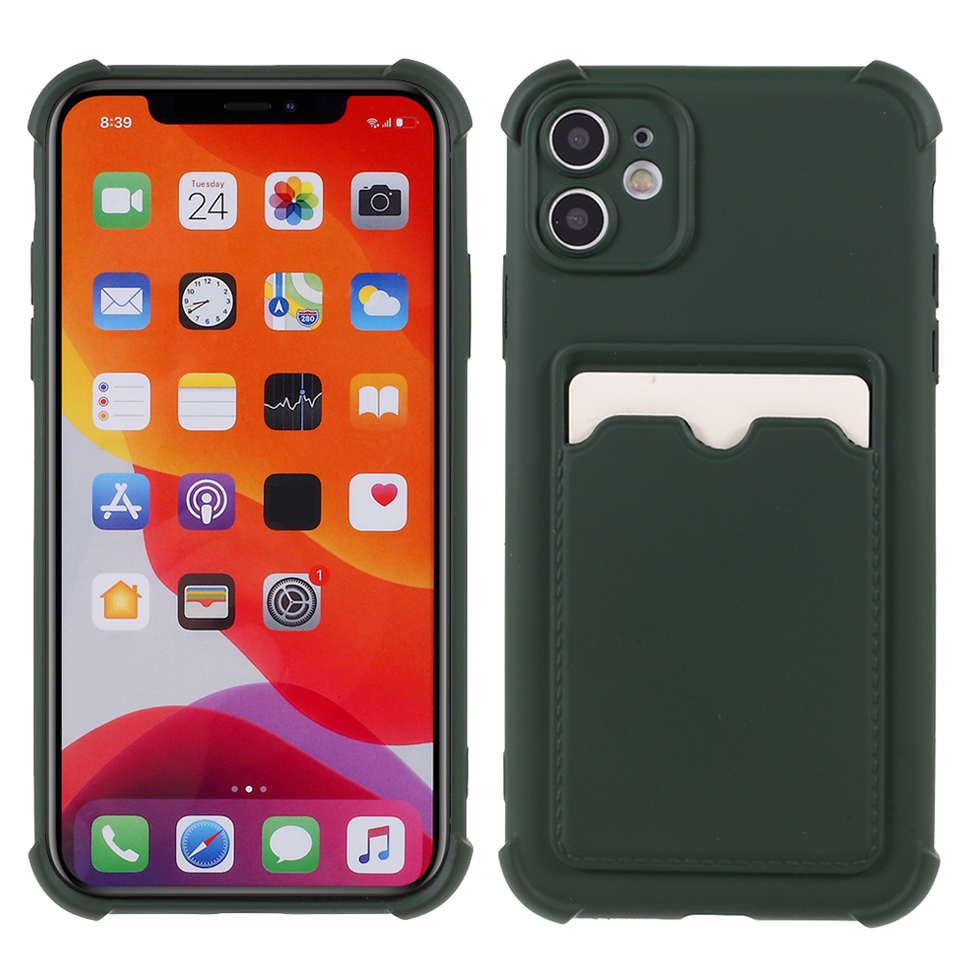 Обложка Для Держателя Карт с Кожей Дизайн Карт TPU Для Iphone 11 6,1 Дюйма - Армейский Зеленый, iPhone 11 6.1 inch
Обложка Для Держателя Карт с Кожей Дизайн Карт TPU Для Iphone 11 6,1 Дюйма - Армейский Зеленый, iPhone 11 6.1 inch