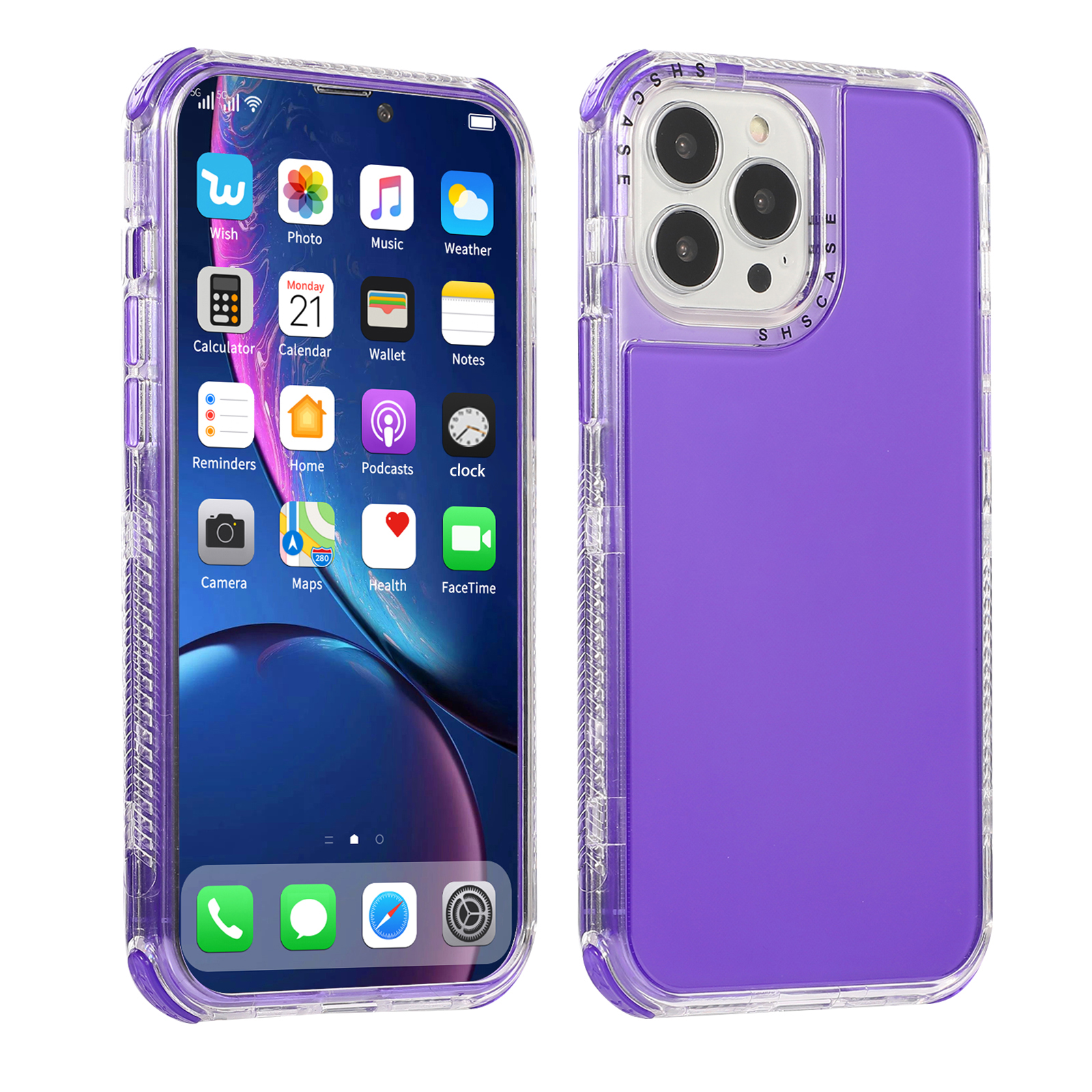 Полный Защитный Жесткий PC + TPU Телефонный Чехол Для IPhone 13 Mini 5,4 Дюйма - Фиолетовый, iPhone 13 mini
Полный Защитный Жесткий PC + TPU Телефонный Чехол Для IPhone 13 Mini 5,4 Дюйма - Фиолетовый, iPhone 13 mini