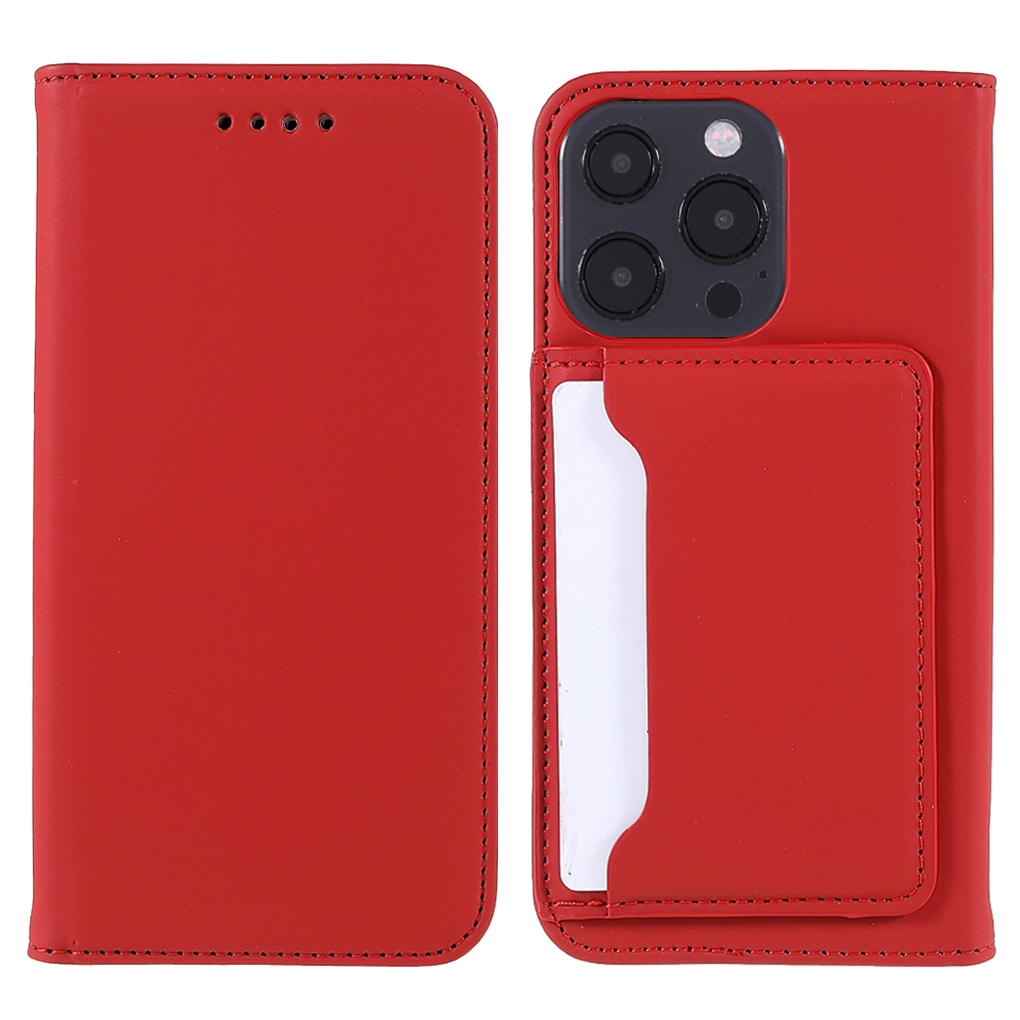 Full Protection Skin-touch PU Leather Wallet Cover Case with Kickstand for iPhone 13 Pro Max 6.7 inch - Red, iPhone 13 Pro Max
Full Protection Skin-touch PU Leather Wallet Cover Case with Kickstand for iPhone 13 Pro Max 6.7 inch - Red, iPhone 13 Pro Max