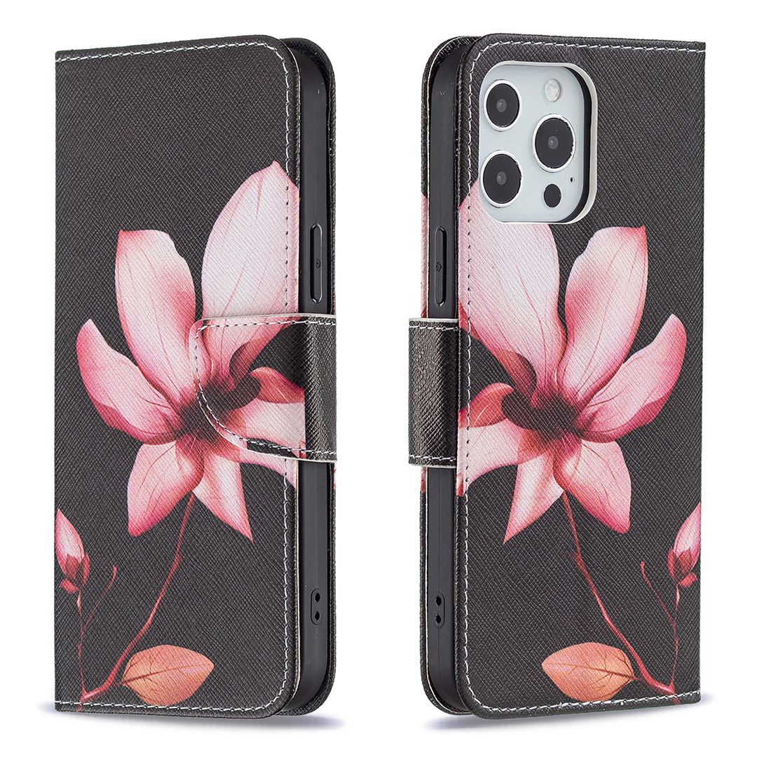 Premium PU Leather Wallet Magnetic Closure Pattern Printing Stand Shockproof Flip Cover for iPhone 13 Pro Max 6.7 inch - Lotus, iPhone 13 Pro Max
Premium PU Leather Wallet Magnetic Closure Pattern Printing Stand Shockproof Flip Cover for iPhone 13 Pro Max 6.7 inch - Lotus, iPhone 13 Pro Max