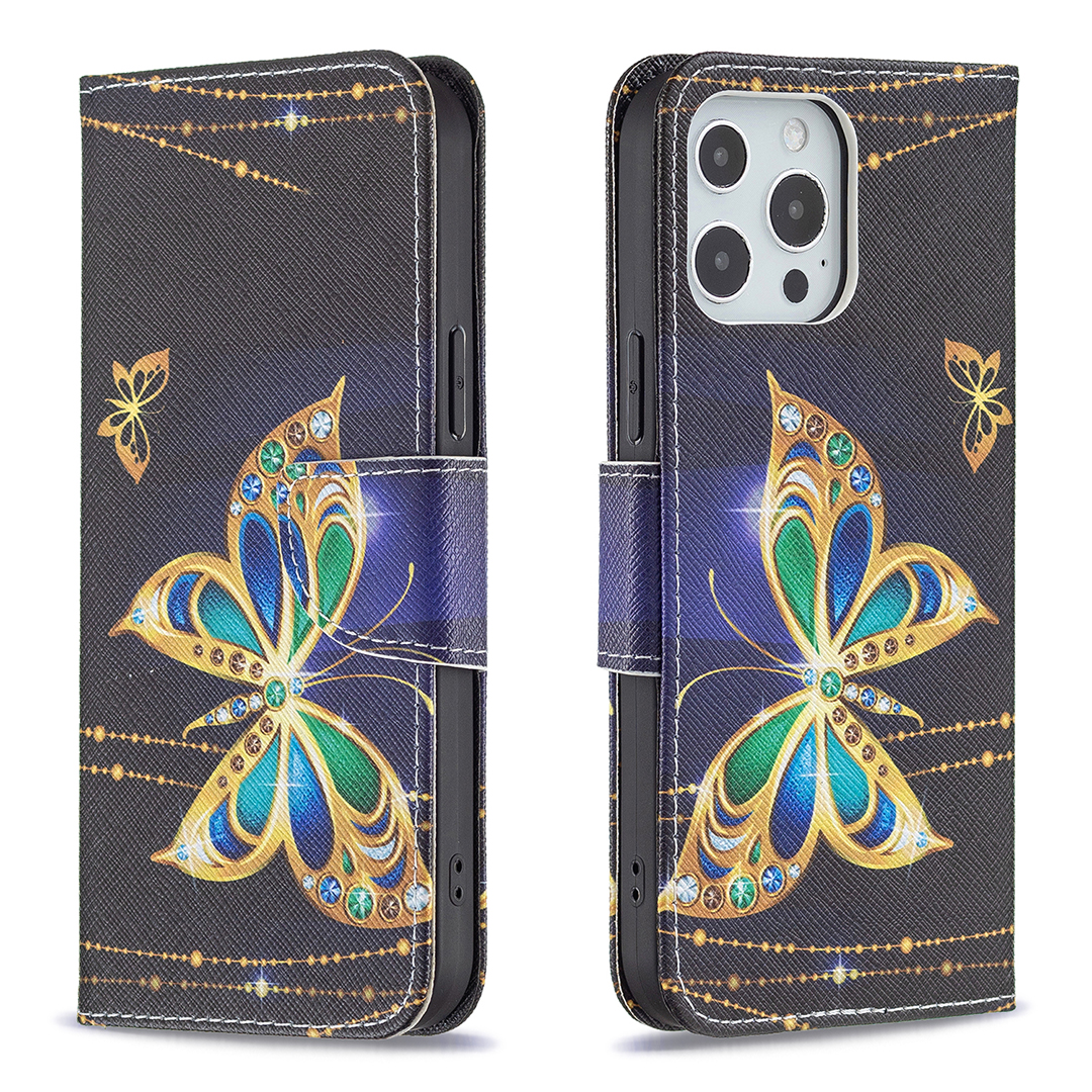 Premium PU Leather Wallet Magnetic Closure Pattern Printing Stand Shockproof Flip Cover for iPhone 13 Pro Max 6.7 inch - Jewelry Butterflies, iPhone 13 Pro Max
Premium PU Leather Wallet Magnetic Closure Pattern Printing Stand Shockproof Flip Cover for iPhone 13 Pro Max 6.7 inch - Jewelry Butterflies, iPhone 13 Pro Max