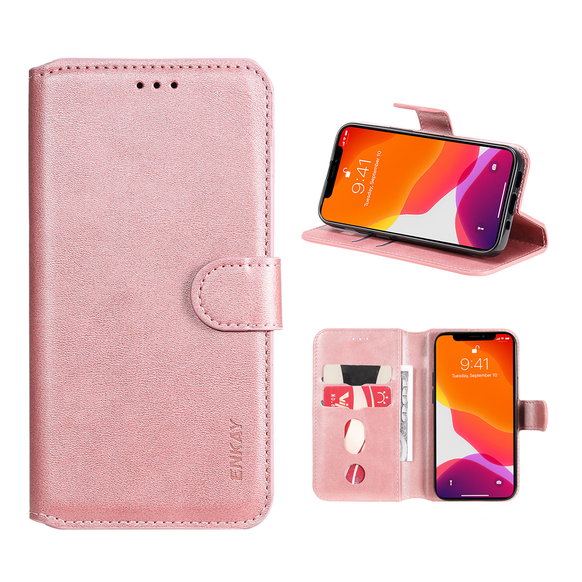 Enkay Hat Prince Leather + Tpu Case Swellet Подставка Для Защиты Телефона Для Iphone 13 Pro Max 6,7 Дюйма - Розовое Золото, iPhone 13 Pro Max
Enkay Hat Prince Leather + Tpu Case Swellet Подставка Для Защиты Телефона Для Iphone 13 Pro Max 6,7 Дюйма - Розовое Золото, iPhone 13 Pro Max