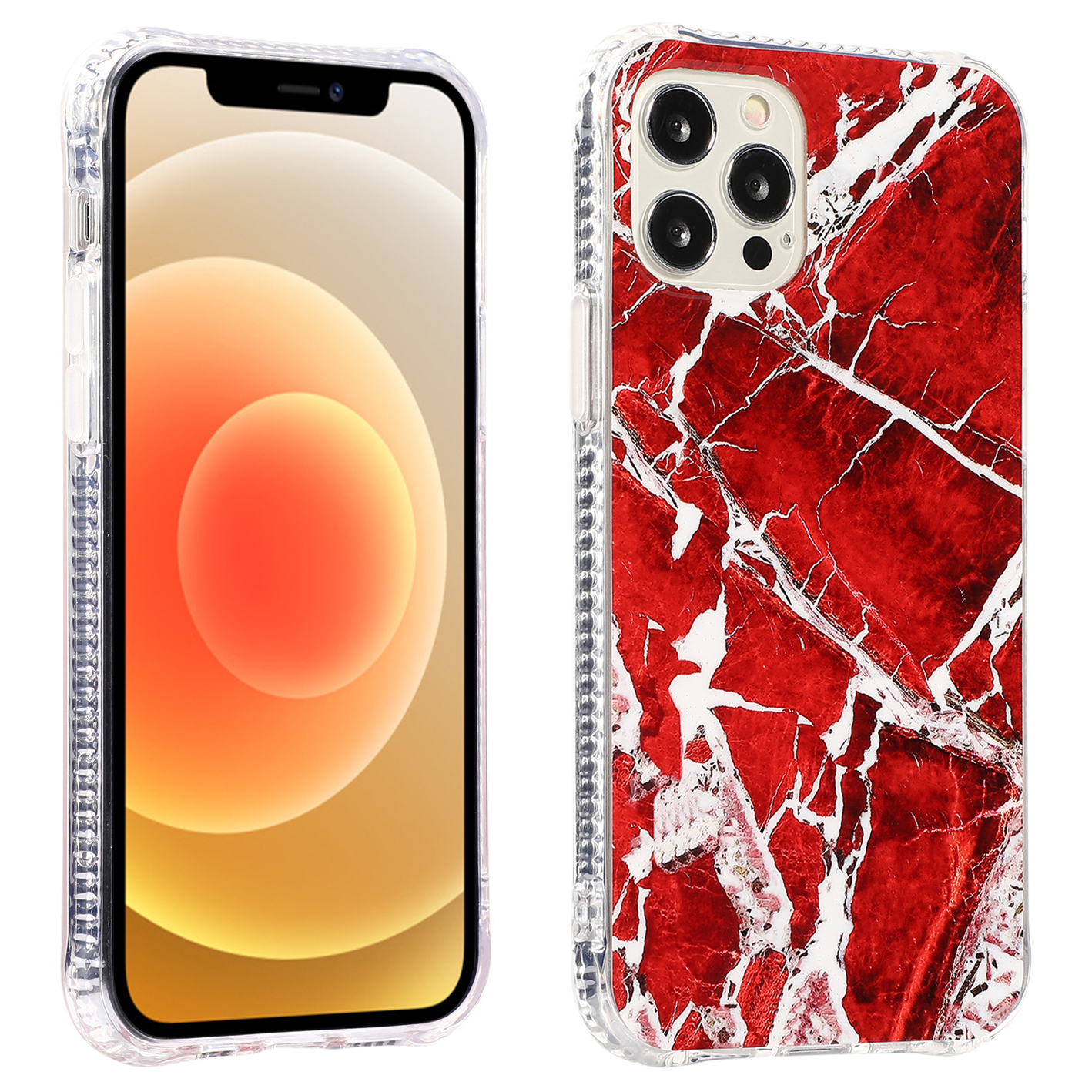 Glitter Sequins Marble Pattern Hybrid Phone Case Protector for iPhone 13 Pro Max 6.7 inch - Red, iPhone 13 Pro Max
Glitter Sequins Marble Pattern Hybrid Phone Case Protector for iPhone 13 Pro Max 6.7 inch - Red, iPhone 13 Pro Max