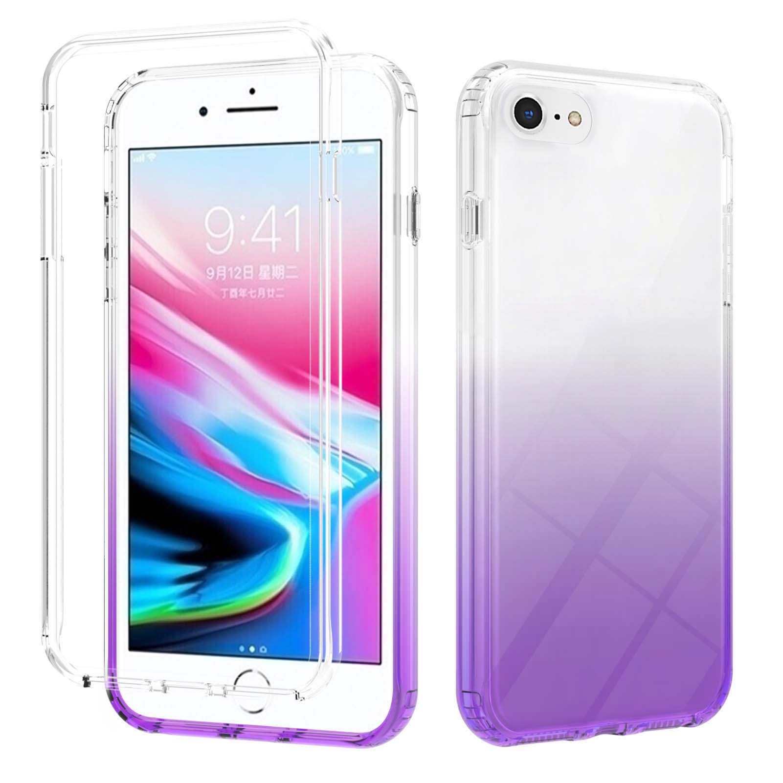 All-Inclusive Detachable PC Bumper Frame + TPU Back Shell Gradient Color Phone Case for iPhone SE (2022)/SE (2020)/8/7 - Purple, iPhone SE (2022)
All-Inclusive Detachable PC Bumper Frame + TPU Back Shell Gradient Color Phone Case for iPhone SE (2022)/SE (2020)/8/7 - Purple, iPhone SE (2022)