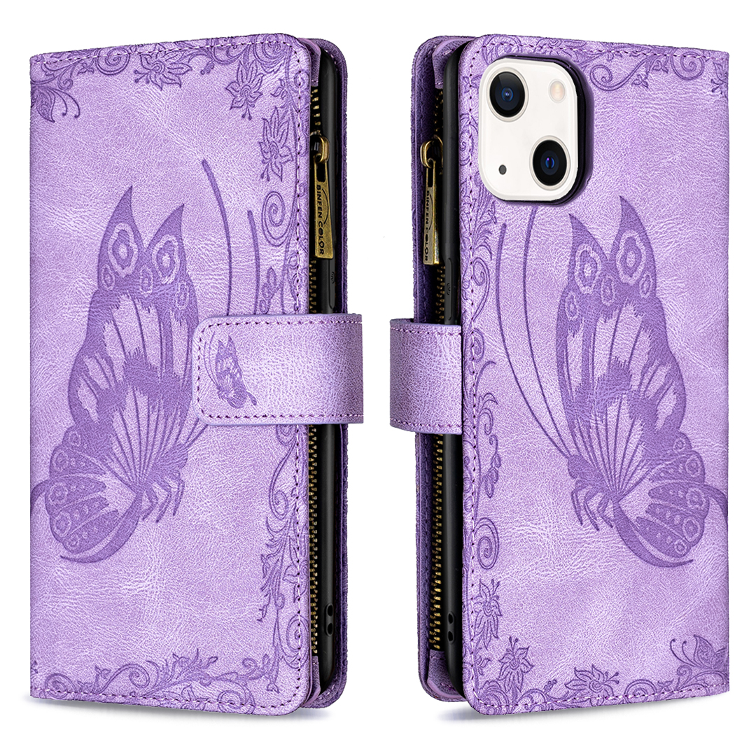 Imprinted Butterfly Anti-Drop Stylish Zipper Wallet Design Leather Phone Case with Stand for iPhone 13 6.1 inch - Purple, iPhone 13
Imprinted Butterfly Anti-Drop Stylish Zipper Wallet Design Leather Phone Case with Stand for iPhone 13 6.1 inch - Purple, iPhone 13