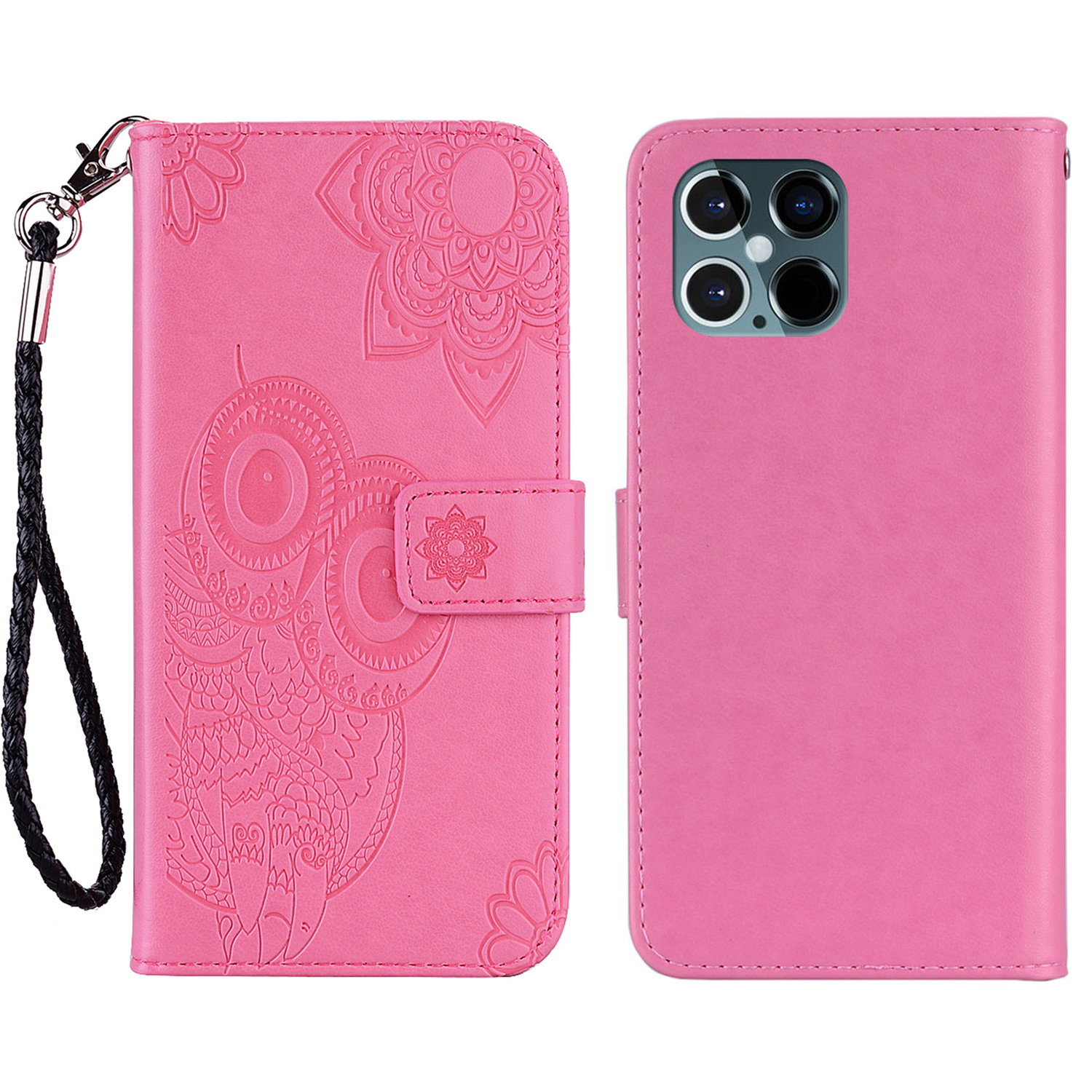 Imprinted Owl Flower PU Leather Phone Stand Case Wallet Shell for iPhone 13 Pro Max 6.7 inch - Rose, iPhone 13 Pro Max
Imprinted Owl Flower PU Leather Phone Stand Case Wallet Shell for iPhone 13 Pro Max 6.7 inch - Rose, iPhone 13 Pro Max