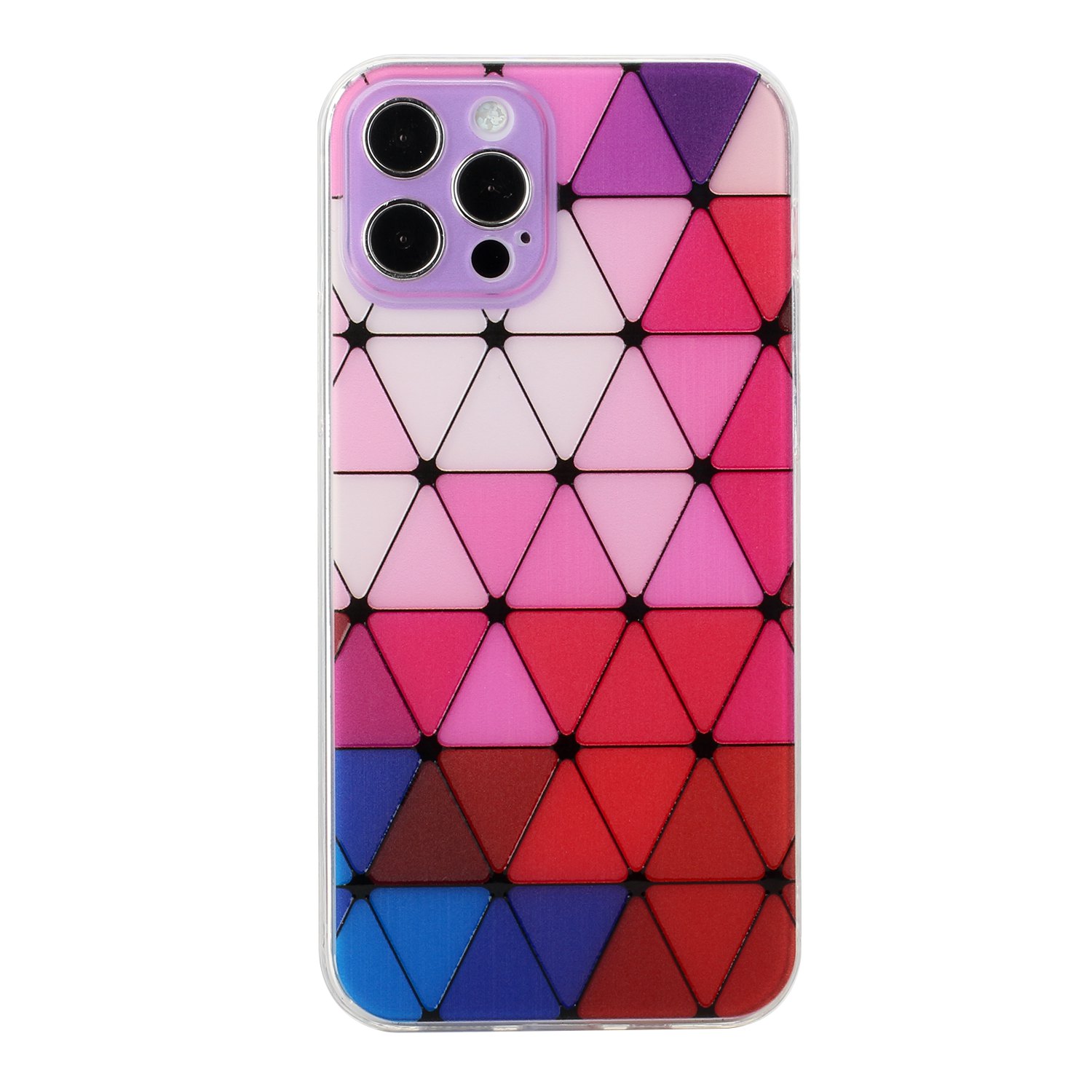 Colorful Triangle Shockproof TPU Cover Phone Case for iPhone 12 Pro Max 6.7 inch - Purple, iPhone 12 Pro Max
Colorful Triangle Shockproof TPU Cover Phone Case for iPhone 12 Pro Max 6.7 inch - Purple, iPhone 12 Pro Max