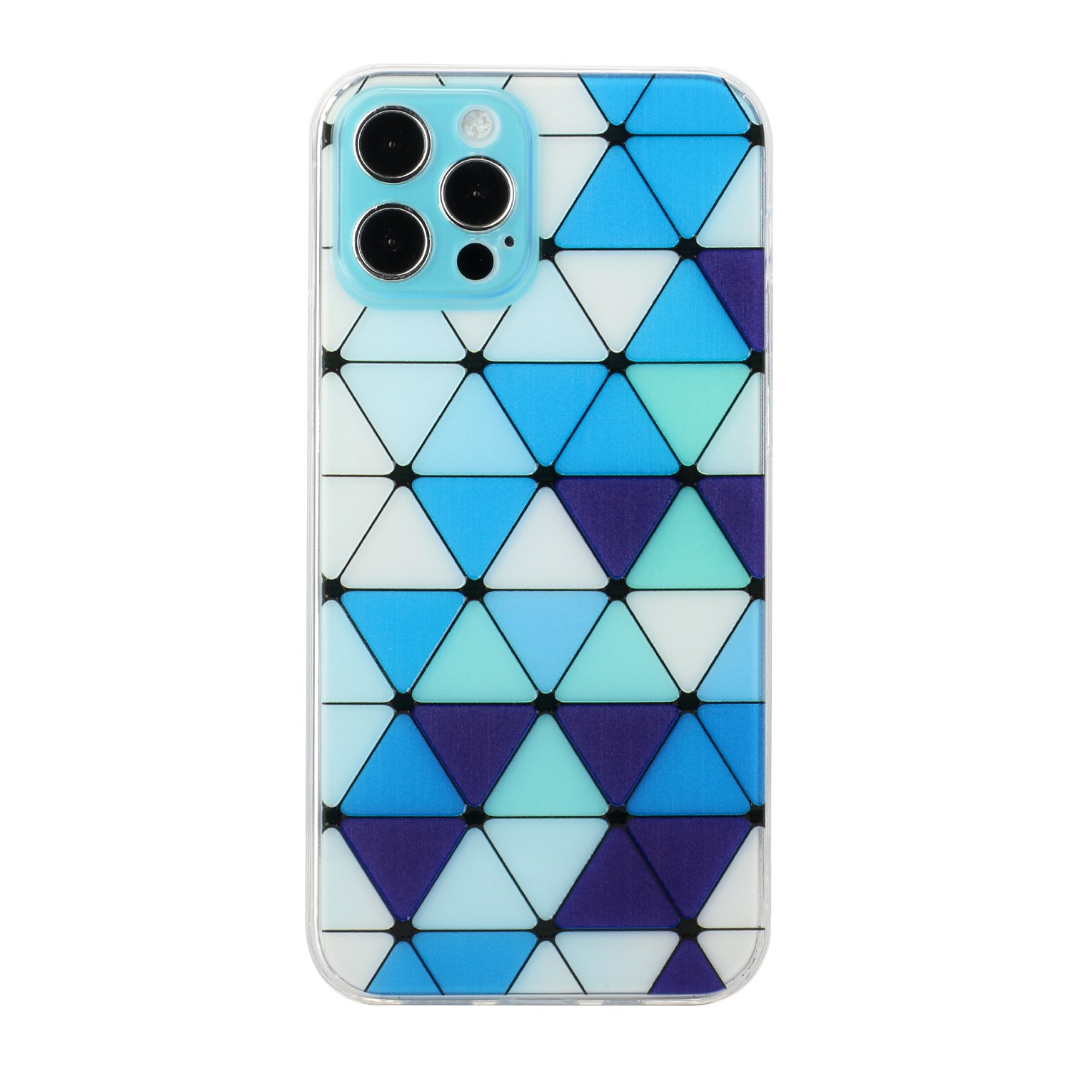 Colorful Triangle Shockproof TPU Cover Phone Case for iPhone 12 Pro Max 6.7 inch - Blue, iPhone 12 Pro Max
Colorful Triangle Shockproof TPU Cover Phone Case for iPhone 12 Pro Max 6.7 inch - Blue, iPhone 12 Pro Max