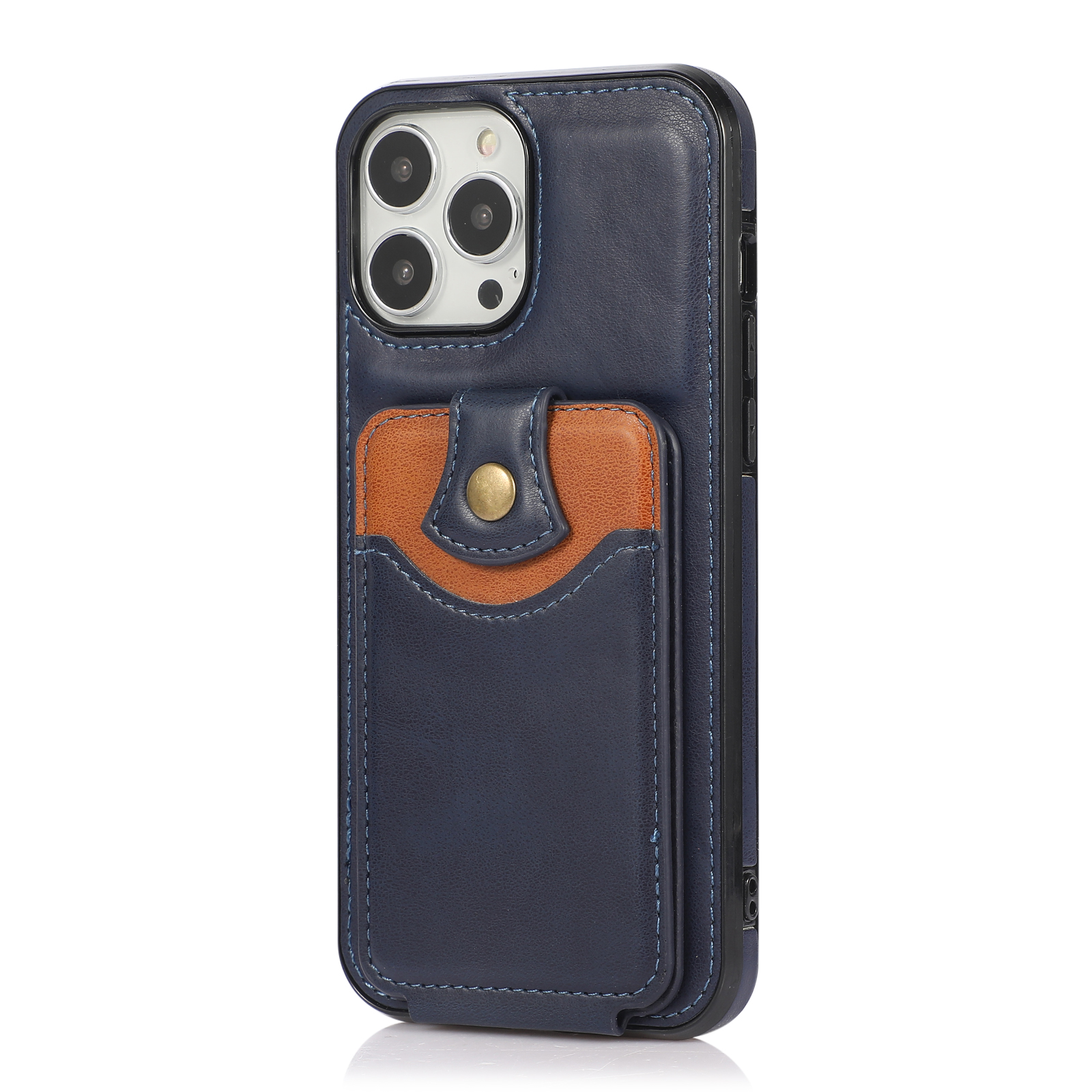 Soft Touch Classic Leather Phone Case with Vertical Flip Card Pocket for iPhone 13 mini 5.4 inch - Blue, iPhone 13 mini
Soft Touch Classic Leather Phone Case with Vertical Flip Card Pocket for iPhone 13 mini 5.4 inch - Blue, iPhone 13 mini