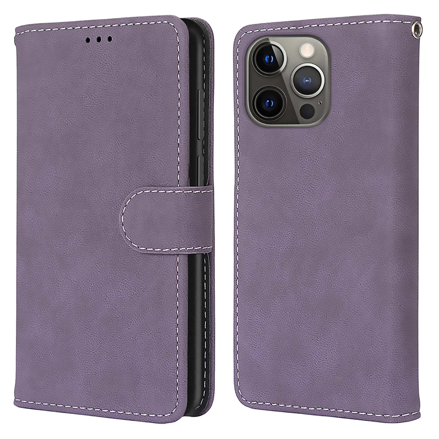 Vintage Style Matte Leather Phone Cover Wallet Case for iPhone 13 Pro Max 6.7 inch - Purple, iPhone 13 Pro Max
Vintage Style Matte Leather Phone Cover Wallet Case for iPhone 13 Pro Max 6.7 inch - Purple, iPhone 13 Pro Max