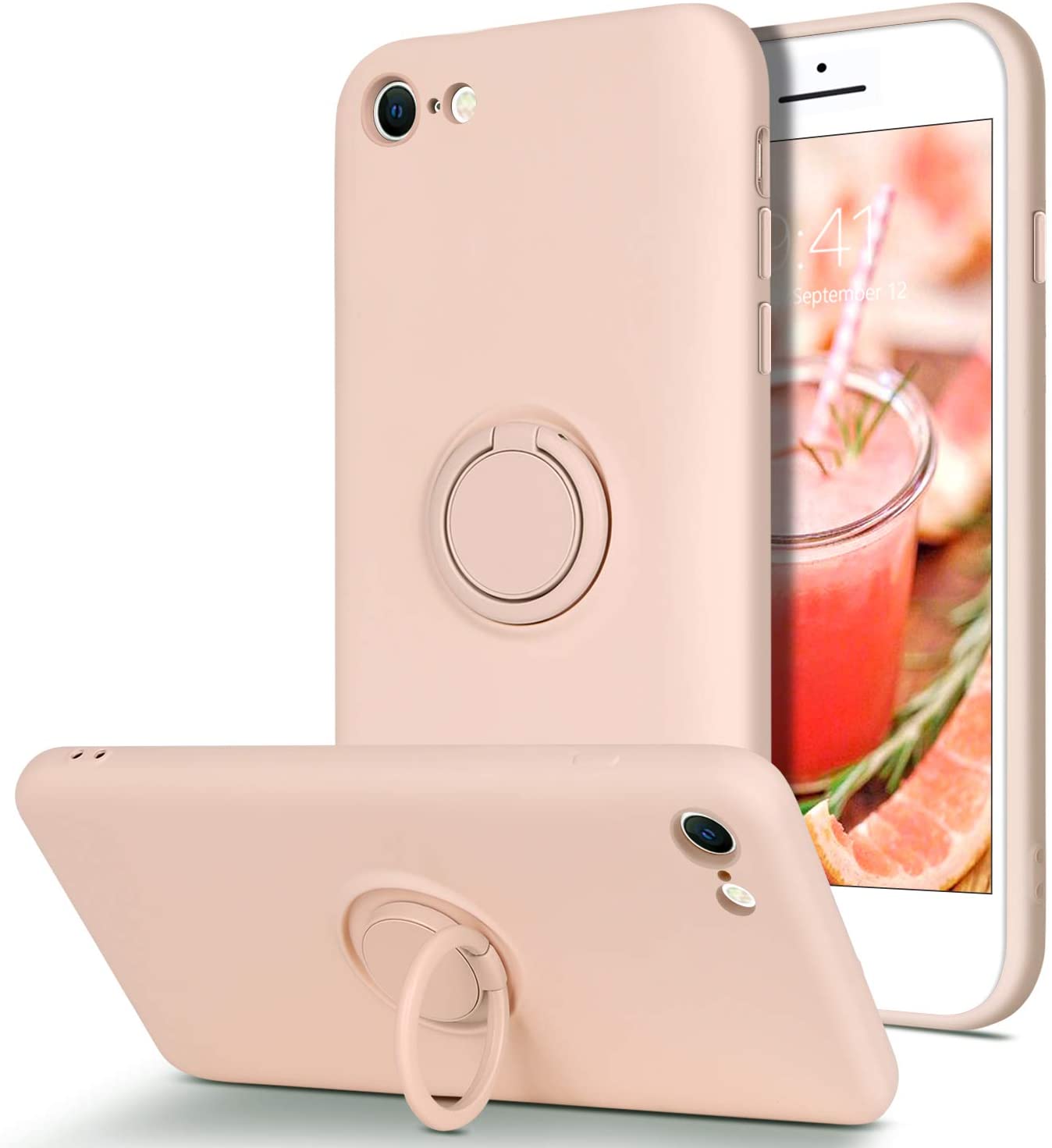 Кольцо Finger Citchstand Design Жидкий Силиконовый Мобильный Телефон Чехол С Ручным Ремешком Для IPhone SE (2-го Поколения) / 7 4,7 Дюйма / 8 4,7 Дюйма - Розовый, iPhone SE (2nd Generation)
Кольцо Finger Citchstand Design Жидкий Силиконовый Мобильный Телефон Чехол С Ручным Ремешком Для IPhone SE (2-го Поколения) / 7 4,7 Дюйма / 8 4,7 Дюйма - Розовый, iPhone SE (2nd Generation)