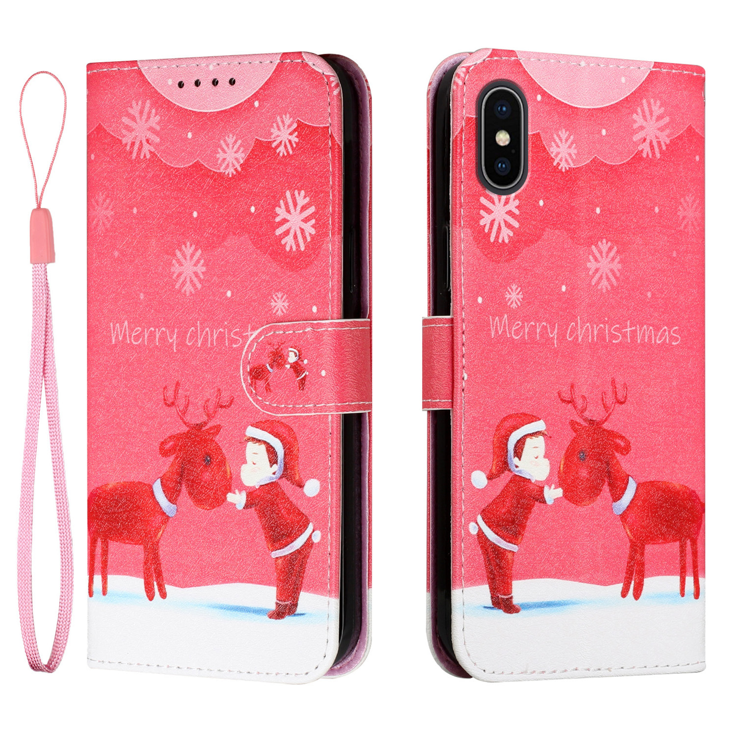 Christmas Pattern Printing Leather Wallet Case Shockproof Stand Cover for iPhone XS Max 6.5 inch - Kid and Deer, iPhone XS Max 6.5 inch
Christmas Pattern Printing Leather Wallet Case Shockproof Stand Cover for iPhone XS Max 6.5 inch - Kid and Deer, iPhone XS Max 6.5 inch