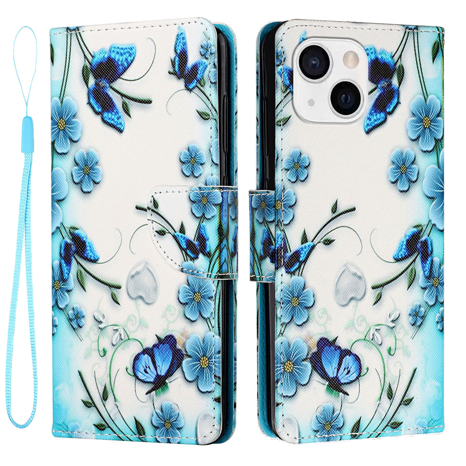 Cross Texture PU Leather Magnetic Flip Stand Cover Pattern Printing Wallet Case with Hand Strap for iPhone 13 mini 5.4 inch - Magic Butterflies, iPhone 13 mini
Cross Texture PU Leather Magnetic Flip Stand Cover Pattern Printing Wallet Case with Hand Strap for iPhone 13 mini 5.4 inch - Magic Butterflies, iPhone 13 mini