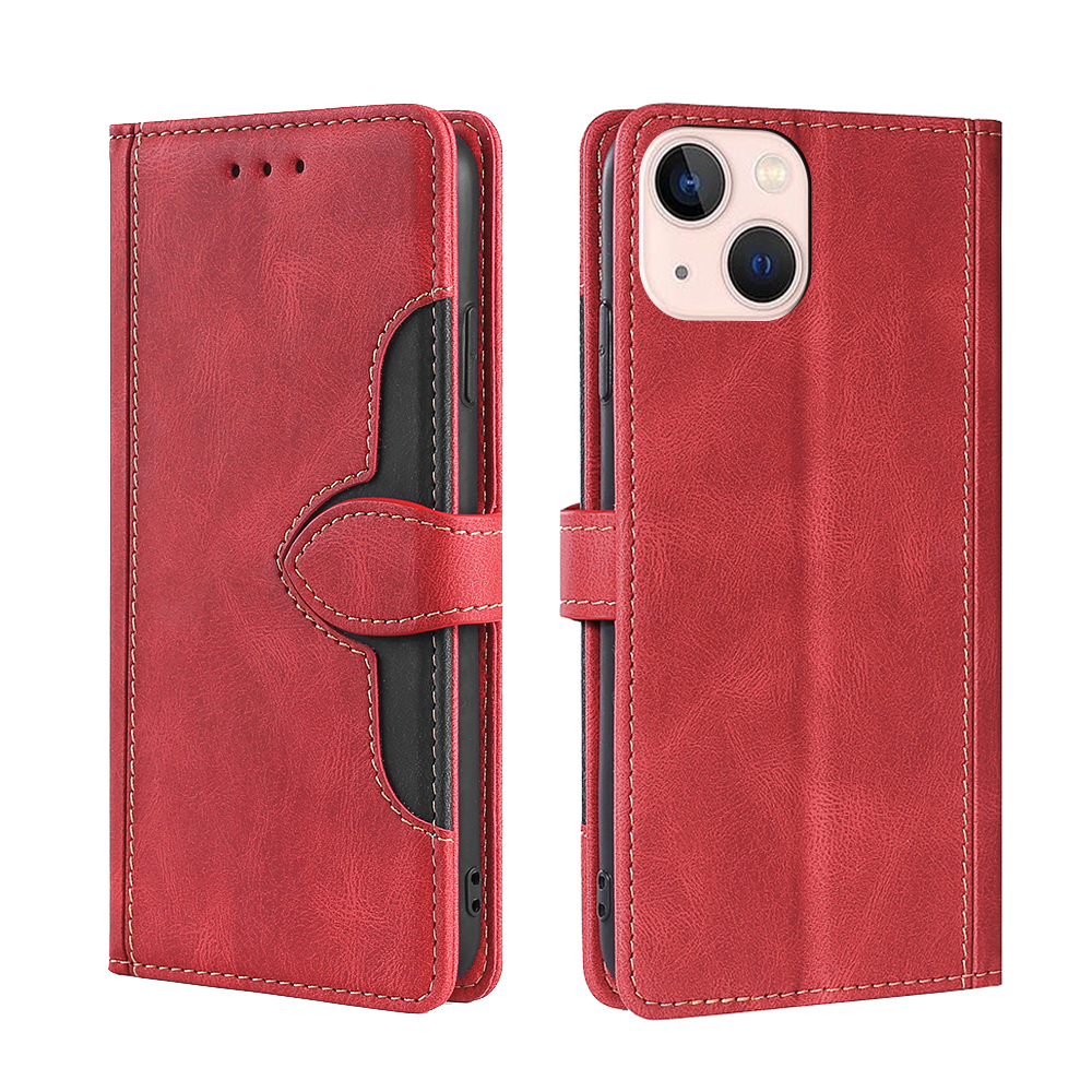 Skin-Touch Full Protection Contrast Color Wallet Stand Design Leather Phone Cover Case for iPhone 13 mini 5.4 inch - Red, iPhone 13 mini
Skin-Touch Full Protection Contrast Color Wallet Stand Design Leather Phone Cover Case for iPhone 13 mini 5.4 inch - Red, iPhone 13 mini