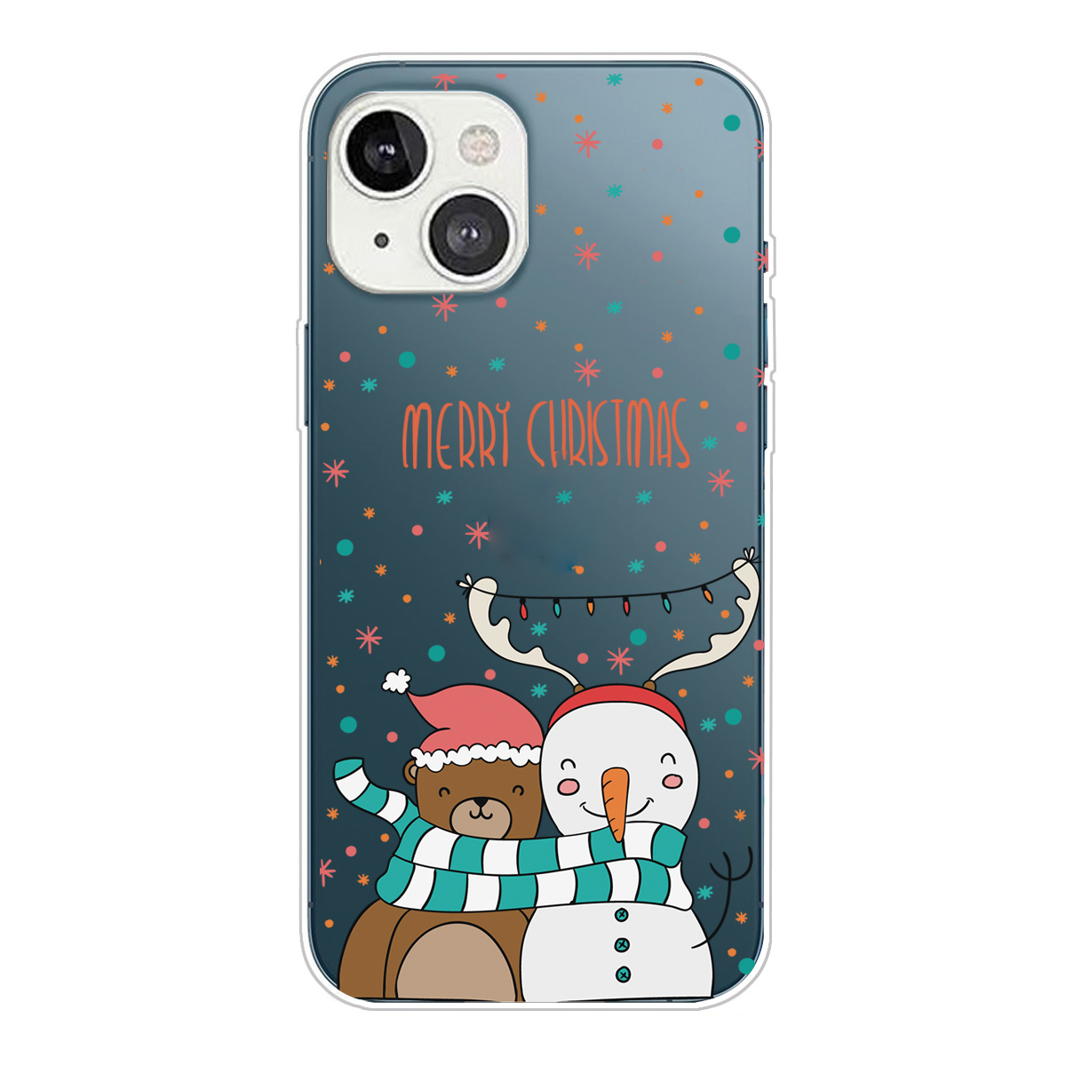 Рождественская Серия Pattern Printing Soft TPU IMD Clear Case Slim Fit Защитная Крышка Для IPhone 13 6,1 Дюйма - Снеговик И Медведь, iPhone 13
Рождественская Серия Pattern Printing Soft TPU IMD Clear Case Slim Fit Защитная Крышка Для IPhone 13 6,1 Дюйма - Снеговик И Медведь, iPhone 13