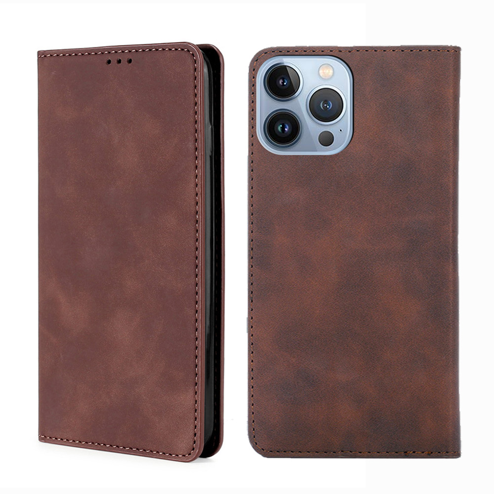 Skin-touch Feeling Auto-absorbed Leather Phone Stand Case Cover with Card Slots for iPhone 13 Pro 6.1 inch - Dark Brown, iPhone 13 Pro
Skin-touch Feeling Auto-absorbed Leather Phone Stand Case Cover with Card Slots for iPhone 13 Pro 6.1 inch - Dark Brown, iPhone 13 Pro