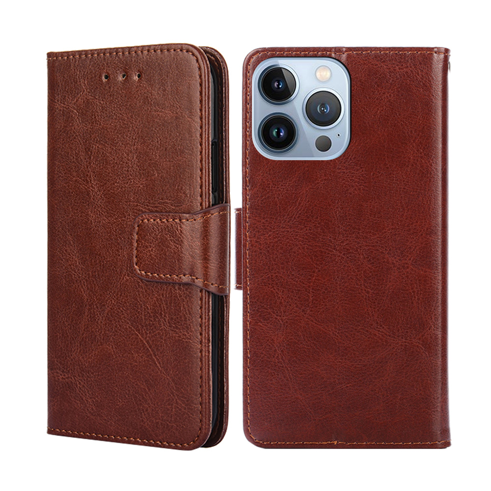PU Leather Protective Wallet Stand Case Full Protection Phone Cover Shell for iPhone 13 Pro 6.1 inch - Brown, iPhone 13 Pro
PU Leather Protective Wallet Stand Case Full Protection Phone Cover Shell for iPhone 13 Pro 6.1 inch - Brown, iPhone 13 Pro