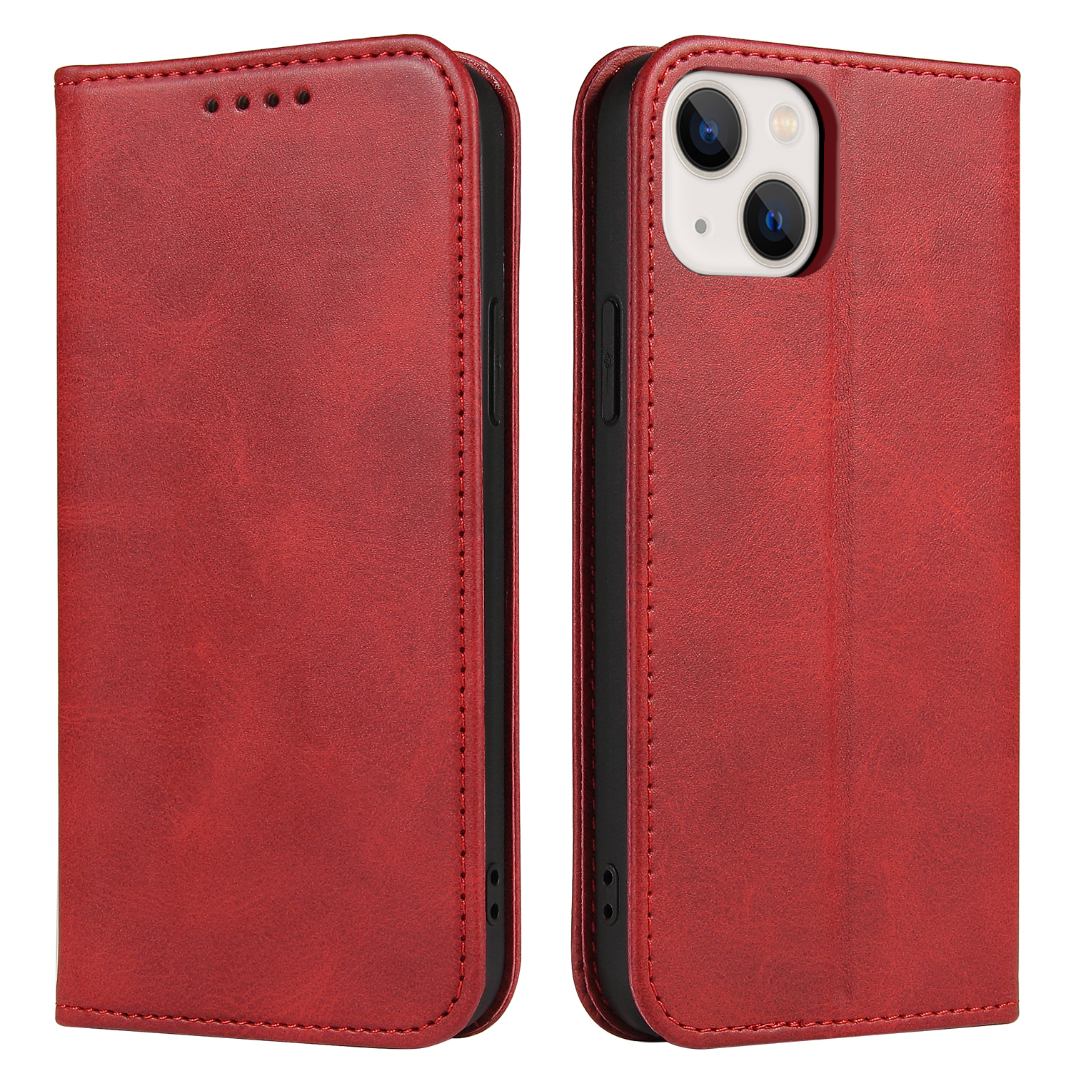 Magnetic Auto-absorbed Wallet Stand Phone Protective Cover Leather Case for iPhone 13 mini 5.4 inch - Red, iPhone 13 mini
Magnetic Auto-absorbed Wallet Stand Phone Protective Cover Leather Case for iPhone 13 mini 5.4 inch - Red, iPhone 13 mini