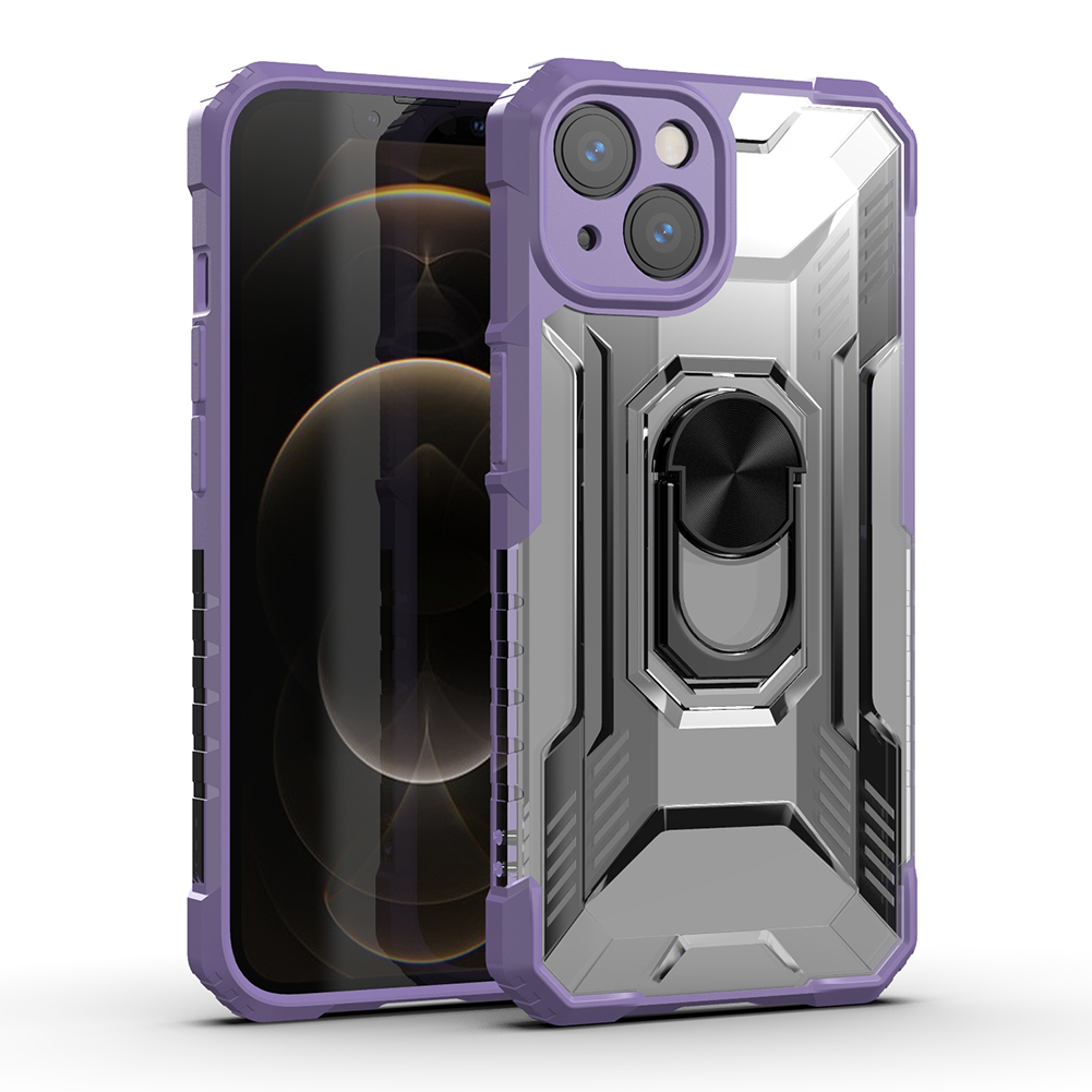 Shockproof Scratch-Resistant Anti-Drop Hybrid Hard PC Soft TPU Bumper Phone Case Cover with 360 Degree Unbreakable Swivel Ring Kickstand for iPhone 13 6.1 inch - Purple, iPhone 13
Shockproof Scratch-Resistant Anti-Drop Hybrid Hard PC Soft TPU Bumper Phone Case Cover with 360 Degree Unbreakable Swivel Ring Kickstand for iPhone 13 6.1 inch - Purple, iPhone 13