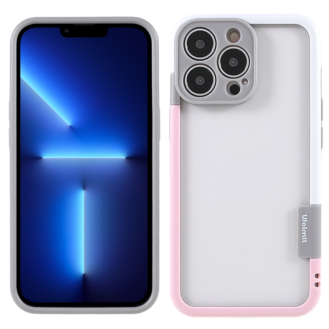 MOLMTT PC Panel Soft TPU Frame Hybrid Case for iPhone 13 Pro Max 6.7 inch Precise Cutting Cell Phone Shell - Pink/White, iPhone 13 Pro Max
MOLMTT PC Panel Soft TPU Frame Hybrid Case for iPhone 13 Pro Max 6.7 inch Precise Cutting Cell Phone Shell - Pink/White, iPhone 13 Pro Max