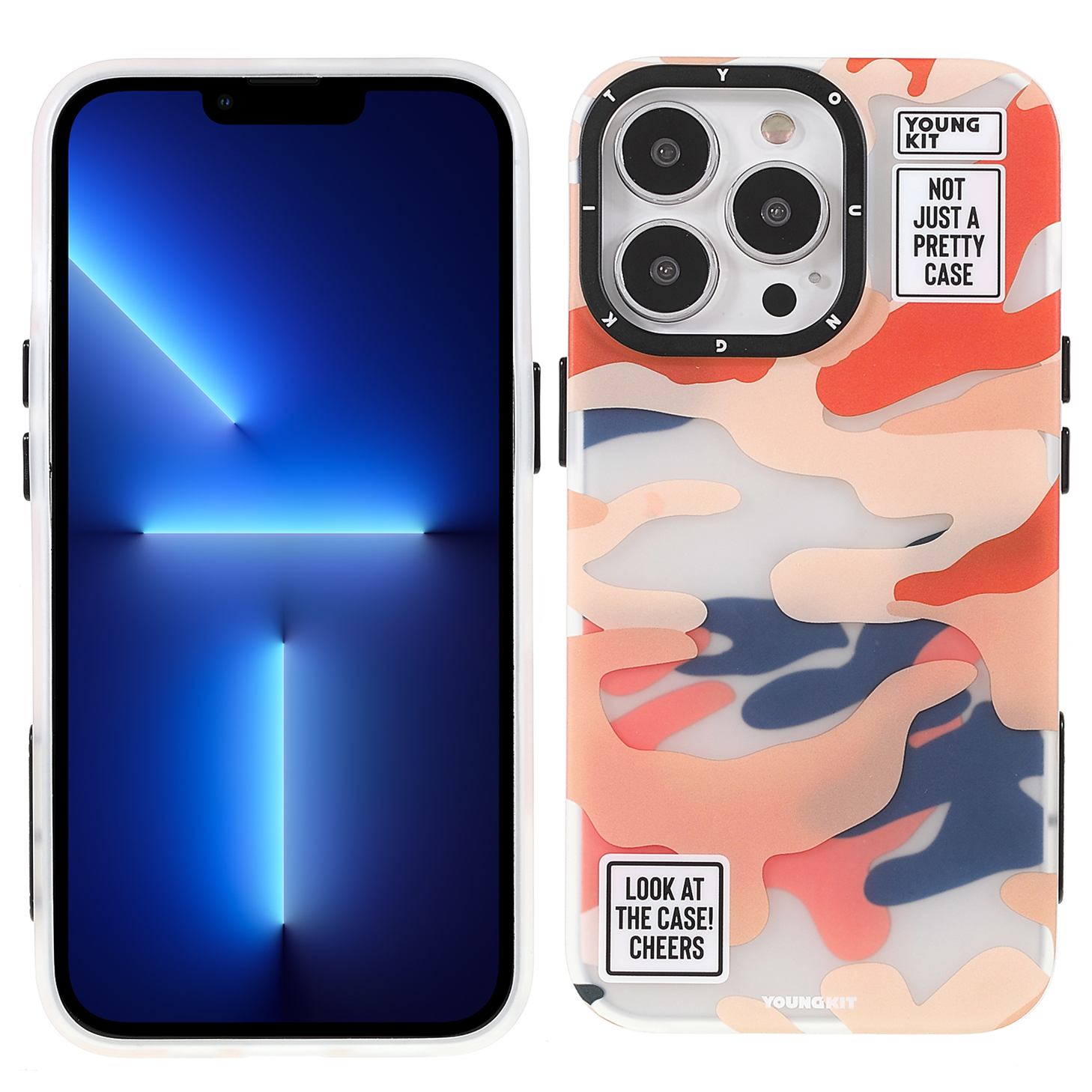Youngkit Styly Camouflage Pattern Plastic и TPU Phone Cover Для Iphone 13 Pro Max 6,7 Дюйма - Розовый, iPhone 13 Pro Max
Youngkit Styly Camouflage Pattern Plastic и TPU Phone Cover Для Iphone 13 Pro Max 6,7 Дюйма - Розовый, iPhone 13 Pro Max