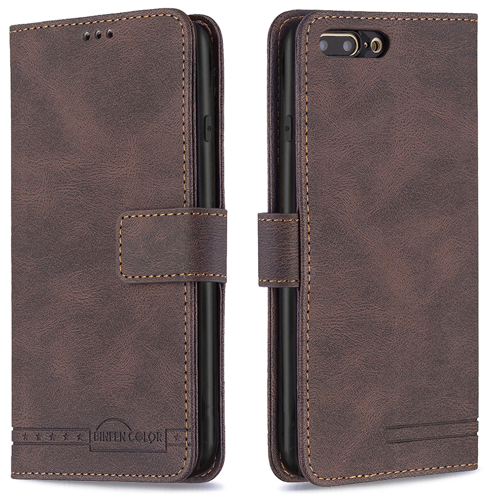 BINFEN COLOR BF09 Wallet Design RFID Blocking Stand Anti-scratch All-round Protection Phone Cover for iPhone 7 Plus/8 Plus 5.5 inch - Brown, iPhone 7 Plus 5.5 inch
BINFEN COLOR BF09 Wallet Design RFID Blocking Stand Anti-scratch All-round Protection Phone Cover for iPhone 7 Plus/8 Plus 5.5 inch - Brown, iPhone 7 Plus 5.5 inch