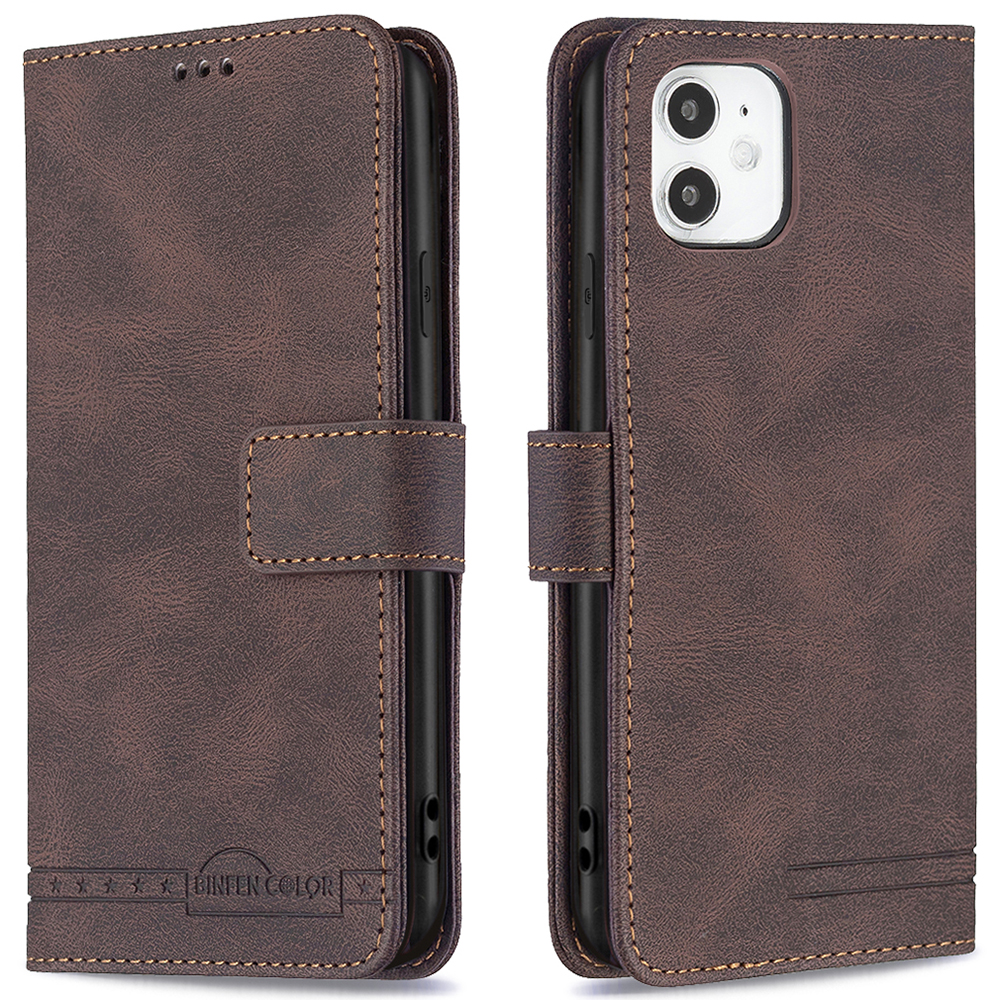BINFEN COLOR BF09 Adjustable Stand Design RFID Blocking Anti-Theft Swiping Wallet Phone Cover Shell for iPhone 11 6.1 inch - Brown, iPhone 11 6.1 inch
BINFEN COLOR BF09 Adjustable Stand Design RFID Blocking Anti-Theft Swiping Wallet Phone Cover Shell for iPhone 11 6.1 inch - Brown, iPhone 11 6.1 inch