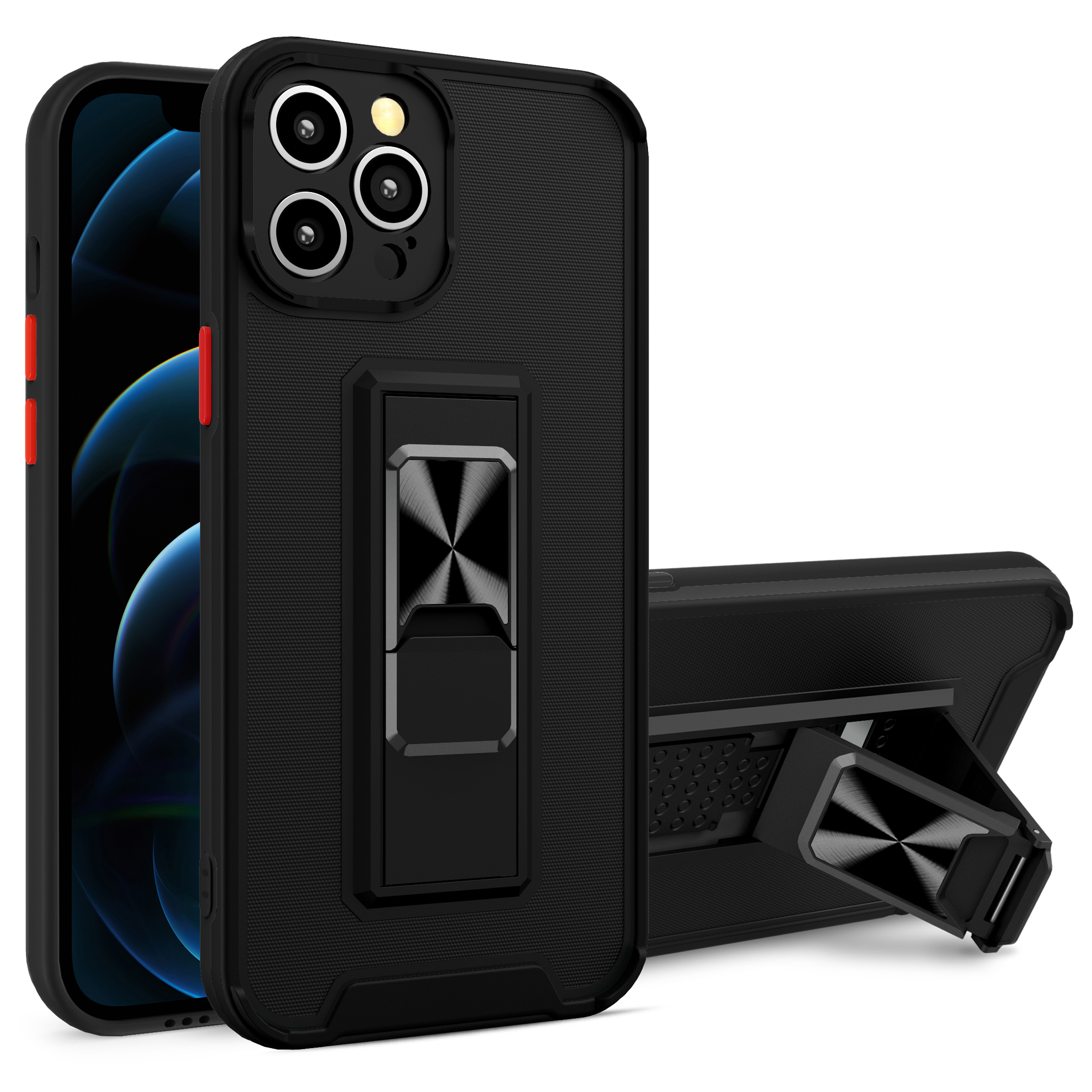 Anti-fall Dual-color Skin Feel Phone Back Case with Kickstand for iPhone 12 Pro Max 6.7 inch - Black, iPhone 12 Pro Max
Anti-fall Dual-color Skin Feel Phone Back Case with Kickstand for iPhone 12 Pro Max 6.7 inch - Black, iPhone 12 Pro Max
