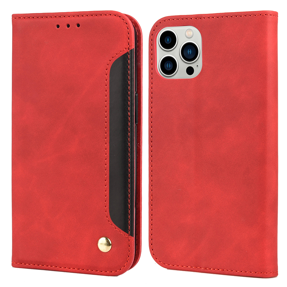 Skin-Touch Feeling Leather Splicing Phone Case with Wallet and Stand for iPhone 12 Pro Max 6.7 inch - Red, iPhone 12 Pro Max
Skin-Touch Feeling Leather Splicing Phone Case with Wallet and Stand for iPhone 12 Pro Max 6.7 inch - Red, iPhone 12 Pro Max