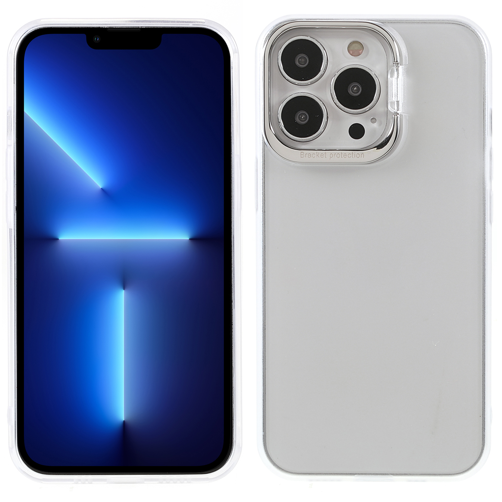 PC + TPU Phone Case Light Slim Matte Anti-fingerprint Metal Kickstand Cover for iPhone 13 Pro Max 6.7 inch - Transparent, iPhone 13 Pro Max
PC + TPU Phone Case Light Slim Matte Anti-fingerprint Metal Kickstand Cover for iPhone 13 Pro Max 6.7 inch - Transparent, iPhone 13 Pro Max