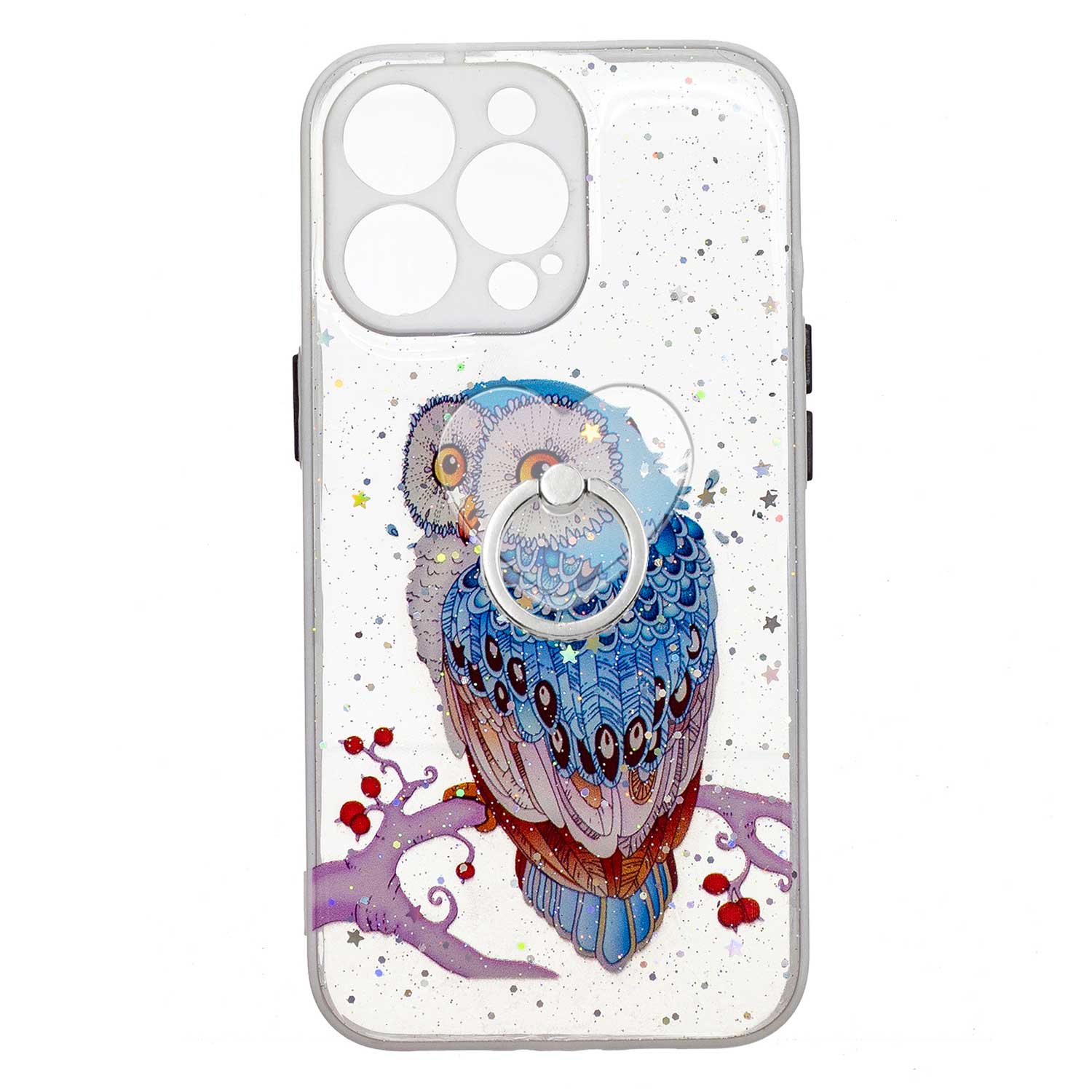 Pattern Printing TPU + PC Hybrid Cover Epoxy Phone Case with Ring Kickstand for iPhone 13 Pro Max 6.7 inch - Owl, iPhone 13 Pro Max
Pattern Printing TPU + PC Hybrid Cover Epoxy Phone Case with Ring Kickstand for iPhone 13 Pro Max 6.7 inch - Owl, iPhone 13 Pro Max