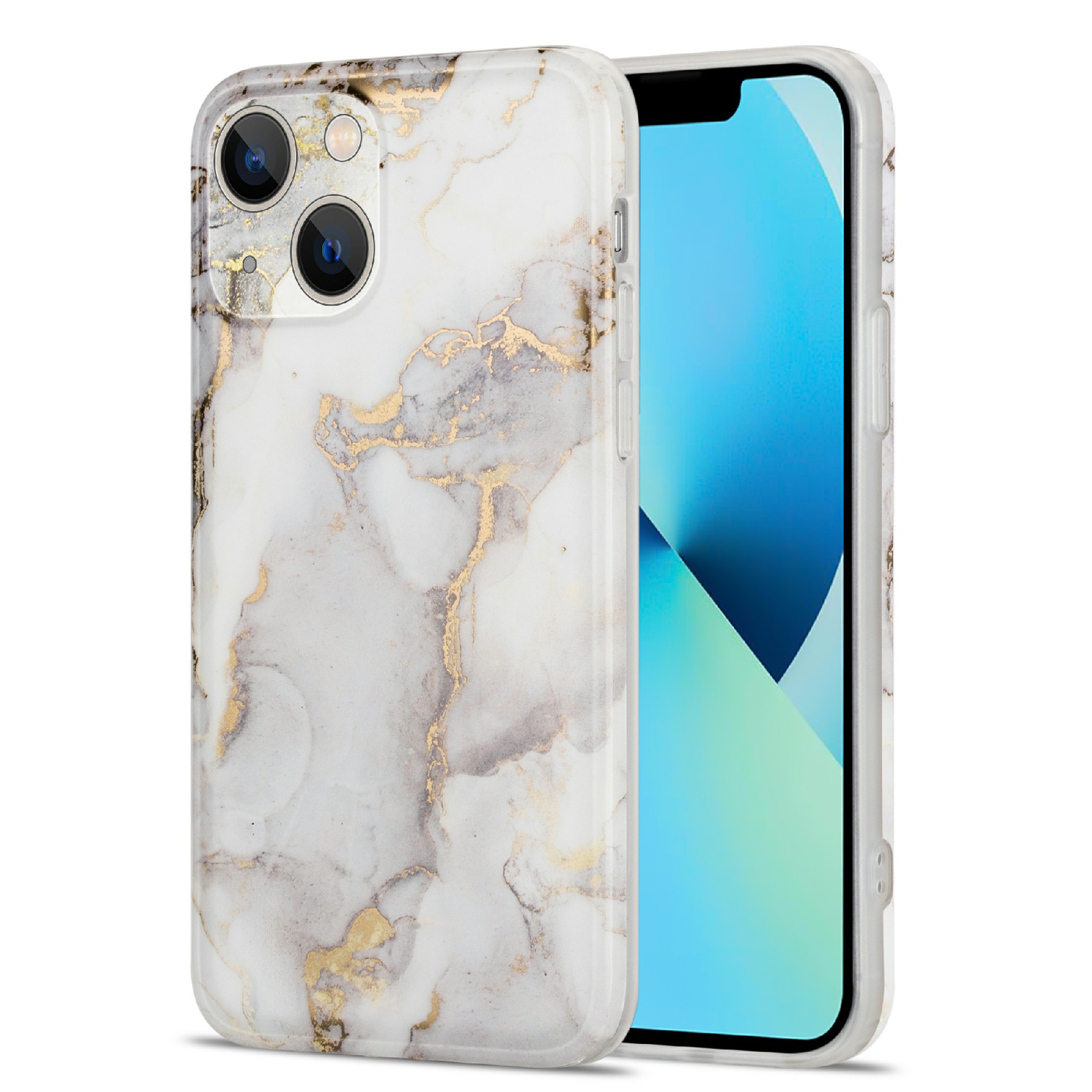 For iPhone 13 6.1 inch Stylish IMD Workmanship Marble Pattern Design TPU Phone Case Phone Cover - White, iPhone 13
For iPhone 13 6.1 inch Stylish IMD Workmanship Marble Pattern Design TPU Phone Case Phone Cover - White, iPhone 13