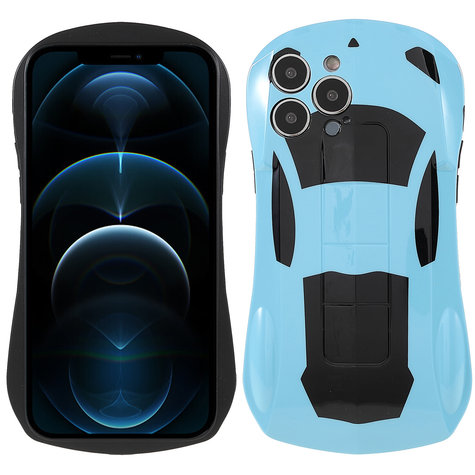 Luxurious 3D Sports Car Shaped Anti-dust Phone Case IMD Anti-fading TPU Phone Case for iPhone 12 Pro 6.1 inch - Blue, iPhone 12 Pro
Luxurious 3D Sports Car Shaped Anti-dust Phone Case IMD Anti-fading TPU Phone Case for iPhone 12 Pro 6.1 inch - Blue, iPhone 12 Pro