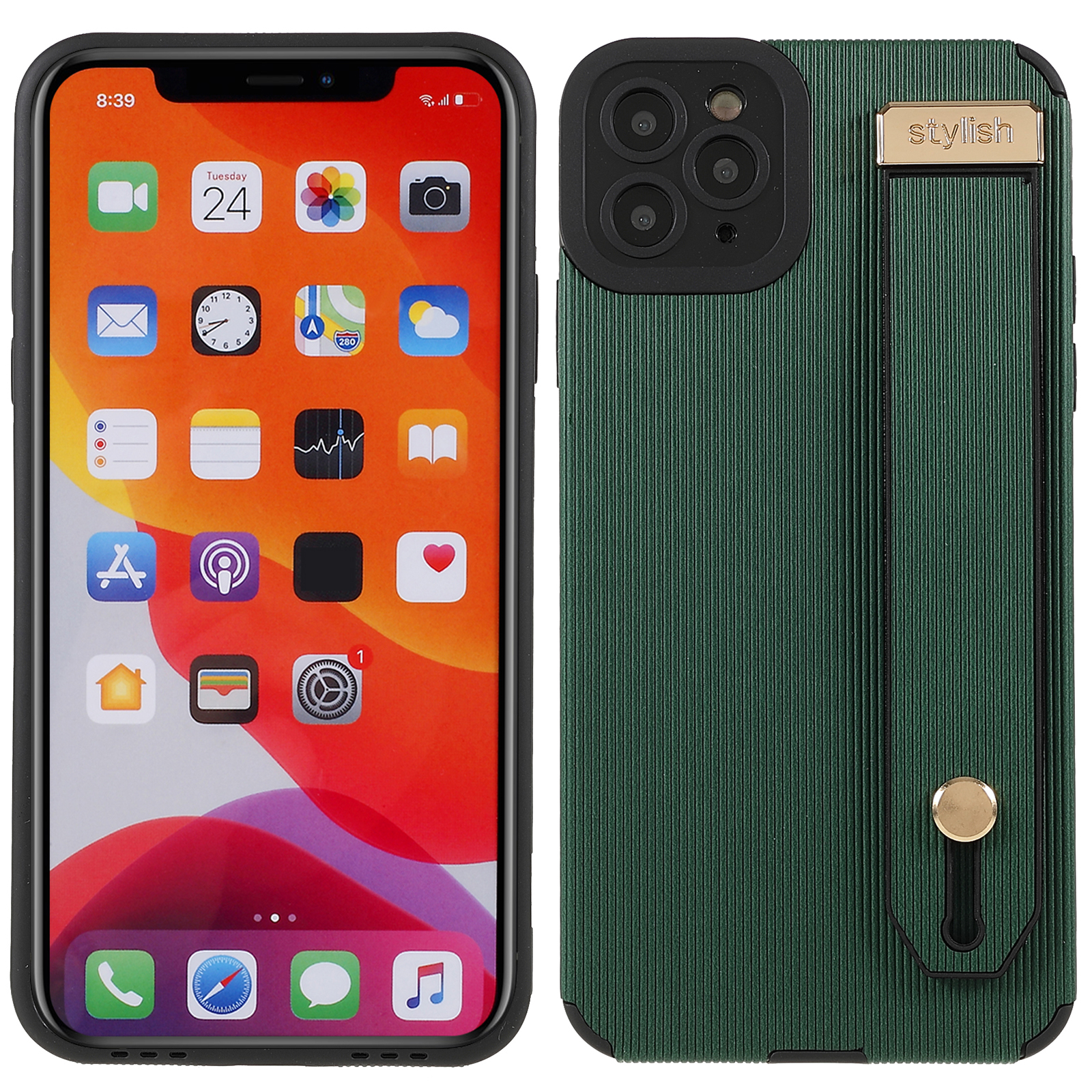 Ручная Ремешка Kickstand TPU+Microfiber Leather Phone Cope Cope Phone Phone Для Iphone 11 Pro Max 6,5 Дюйма - Зеленый, iPhone 11 Pro Max 6.5 inch
Ручная Ремешка Kickstand TPU+Microfiber Leather Phone Cope Cope Phone Phone Для Iphone 11 Pro Max 6,5 Дюйма - Зеленый, iPhone 11 Pro Max 6.5 inch