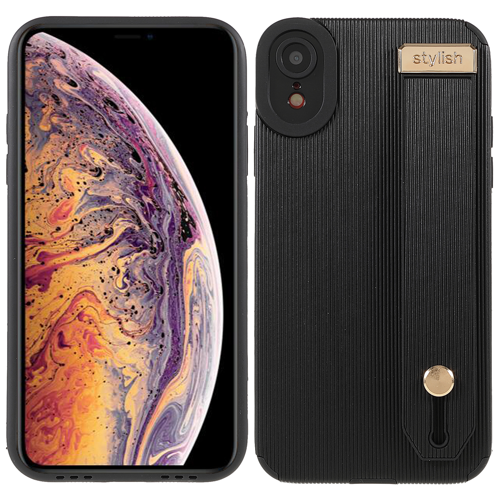 Ручная Ремешка Kickstend TPU и Микрофибры Shockpereper Shock Phore Cope Cope Cope Phone Для Iphone XR 6,1 Дюйма - Черный, iPhone XR 6.1 inch
Ручная Ремешка Kickstend TPU и Микрофибры Shockpereper Shock Phore Cope Cope Cope Phone Для Iphone XR 6,1 Дюйма - Черный, iPhone XR 6.1 inch