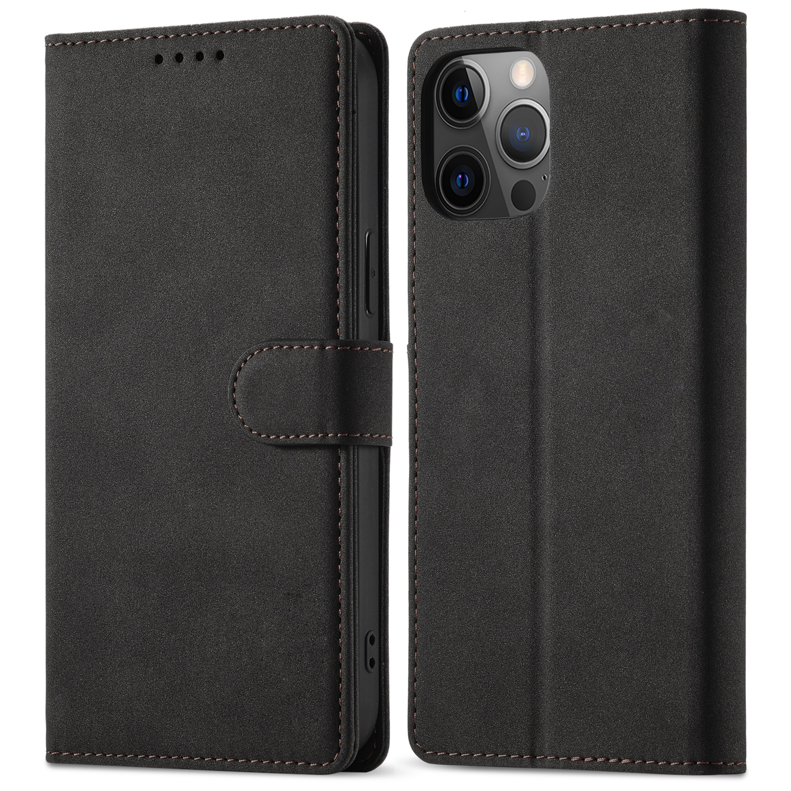 RFID Blocking Design Matte PU Leather Wallet Stand Phone Protective Case Shell for iPhone 12 Pro Max 6.7 inch - Black, iPhone 12 Pro Max
RFID Blocking Design Matte PU Leather Wallet Stand Phone Protective Case Shell for iPhone 12 Pro Max 6.7 inch - Black, iPhone 12 Pro Max
